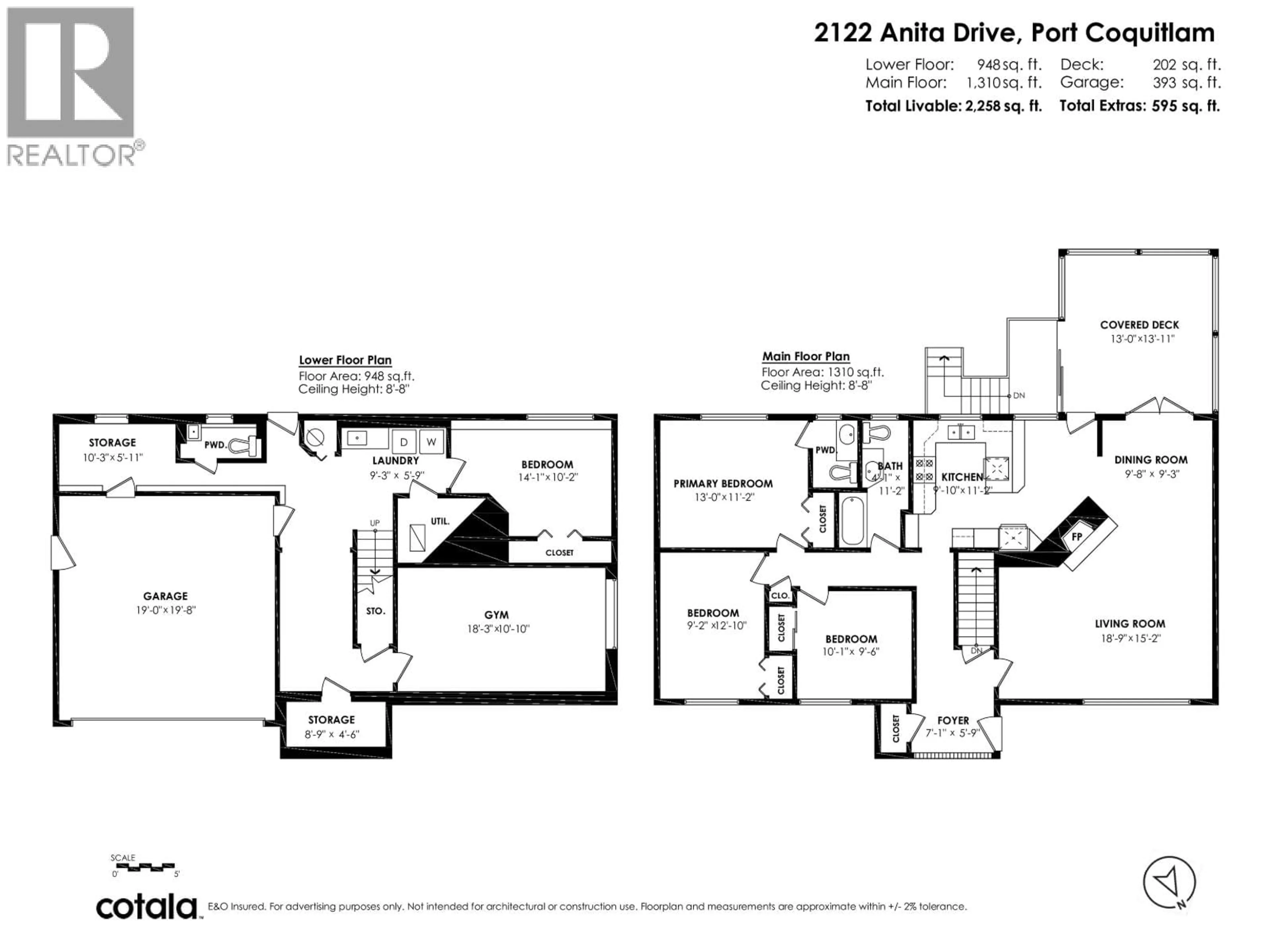 Floor plan for 2122 ANITA DRIVE, Port Coquitlam British Columbia V3C1H3