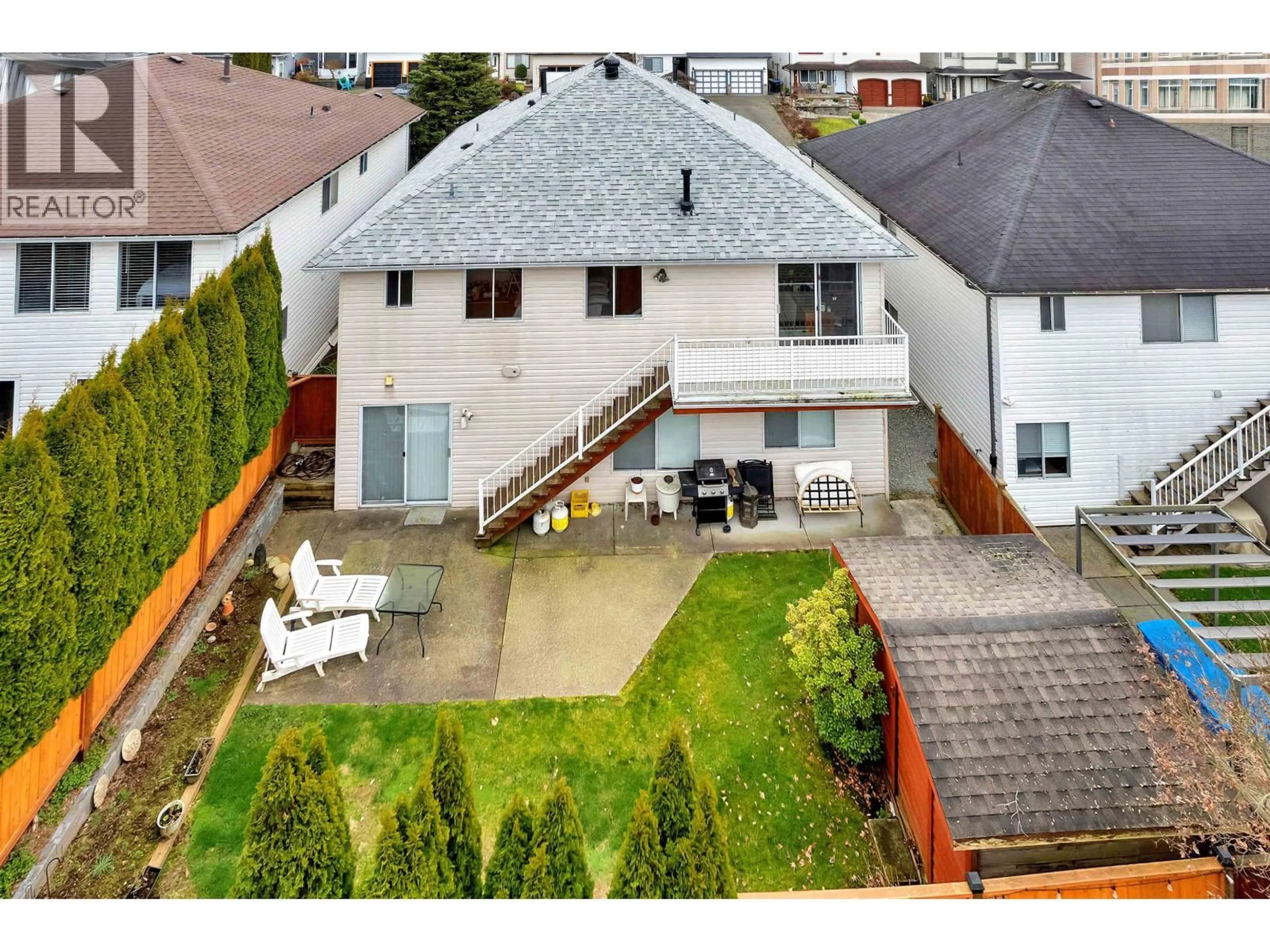 A pic from outside/outdoor area/front of a property/back of a property/a pic from drone, street for 1655 MCPHERSON DRIVE, Port Coquitlam British Columbia V3C6C9