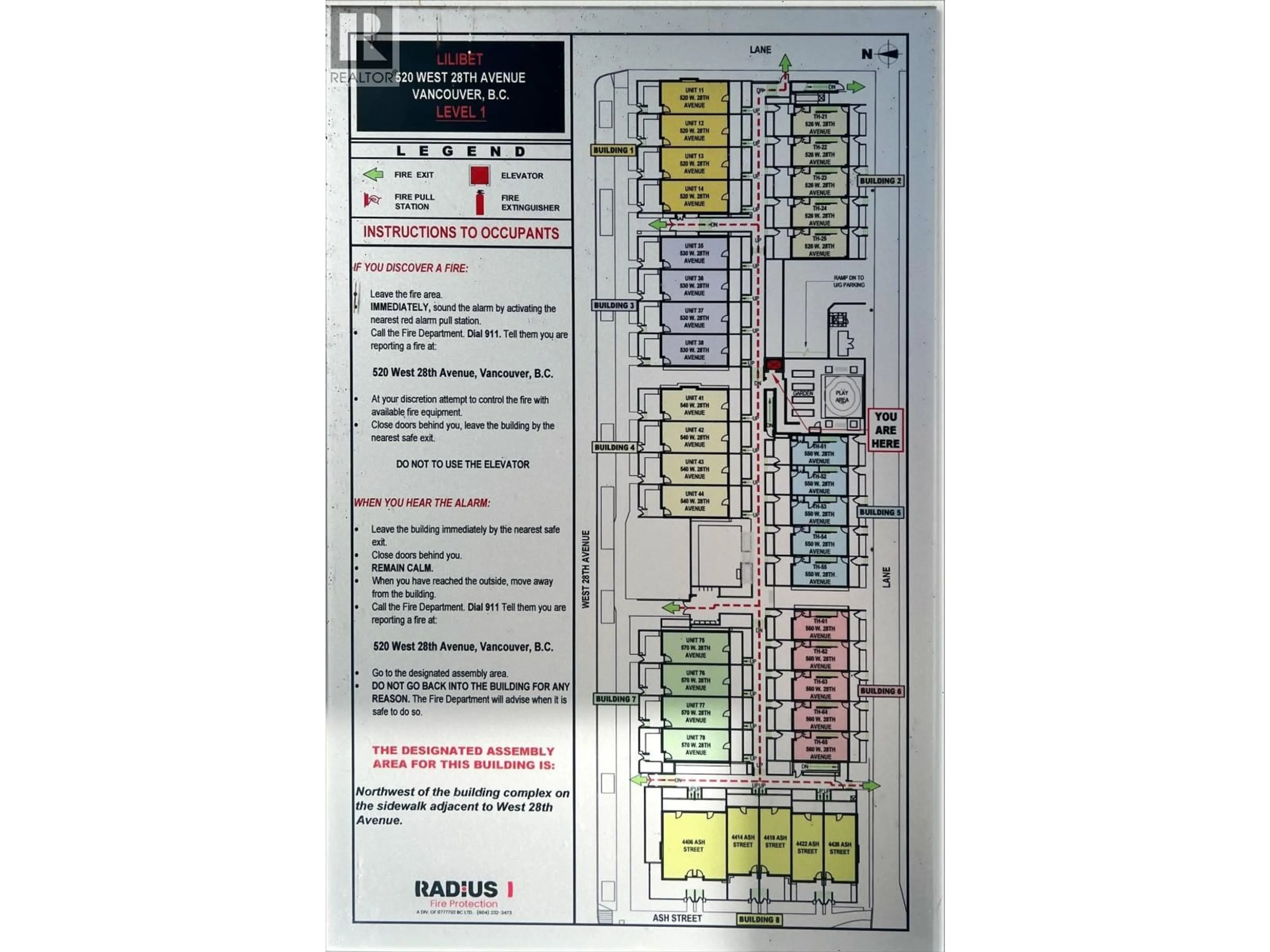 Floor plan for 34 - 530 28TH AVENUE, Vancouver British Columbia V5Z2H1