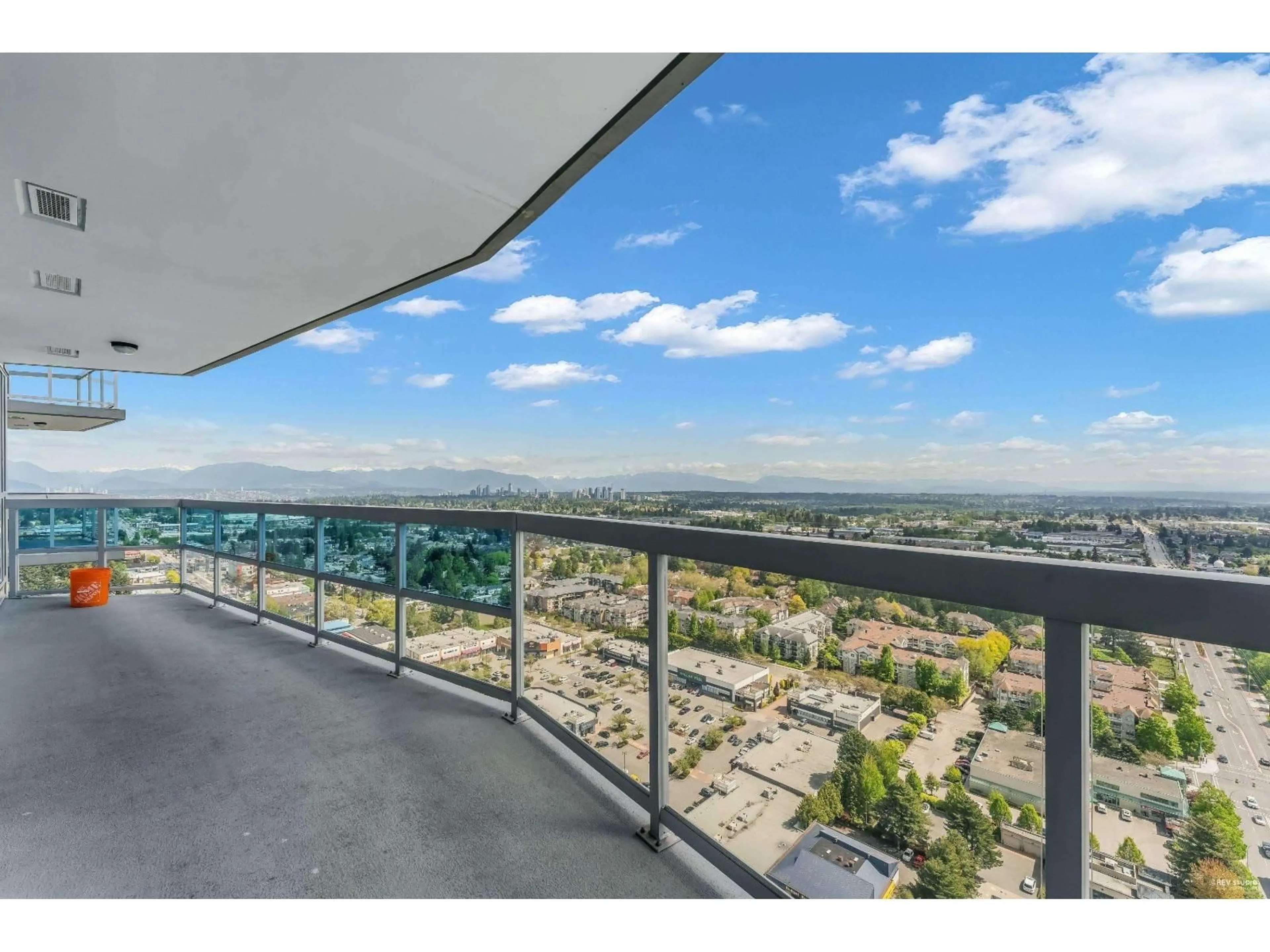 Balcony in the apartment, city buildings view from balcony for 3207 - 11967 80 AVENUE, Delta British Columbia V4C0E2