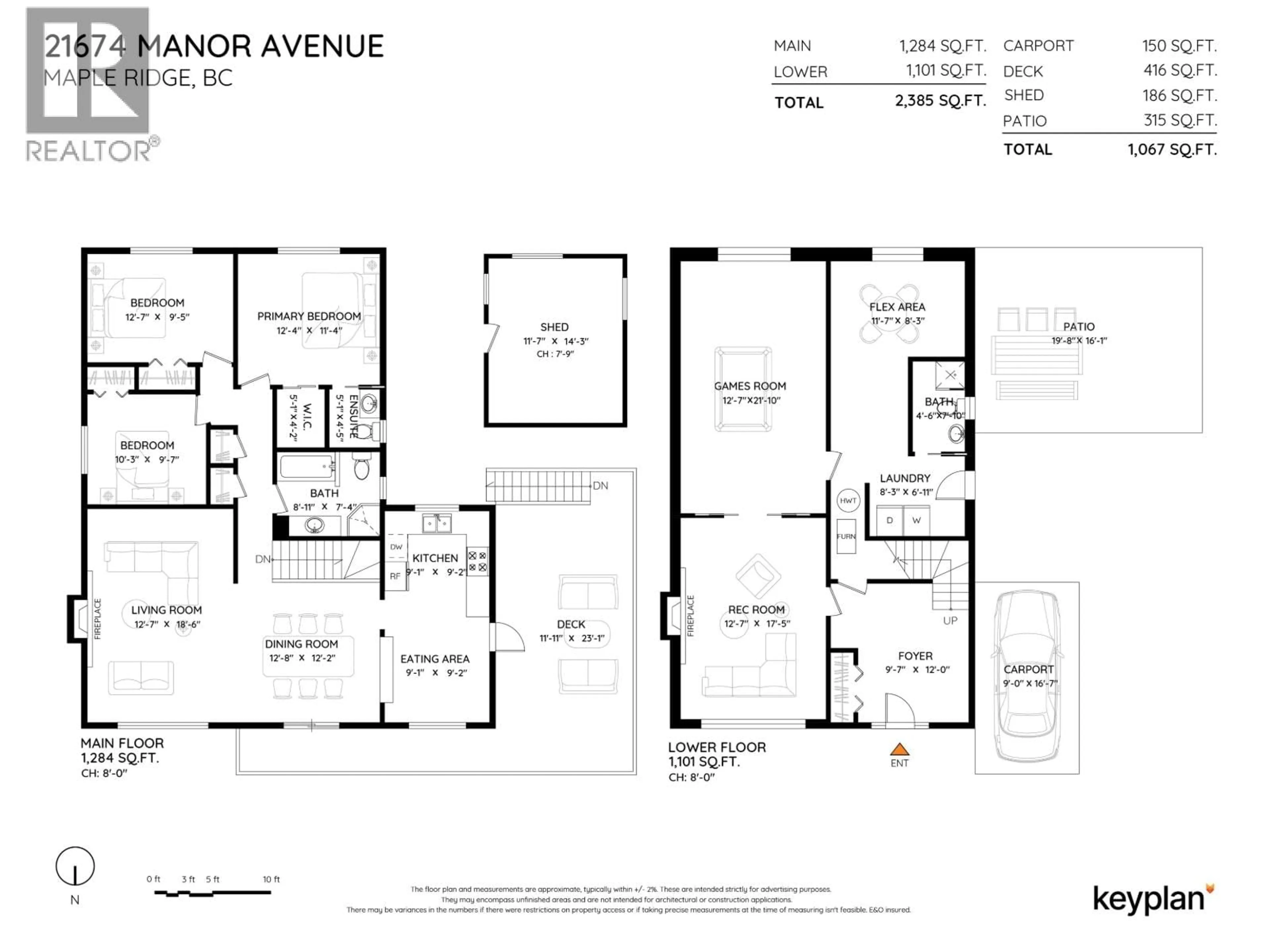 Floor plan for 21674 MANOR AVENUE, Maple Ridge British Columbia V2X7L6