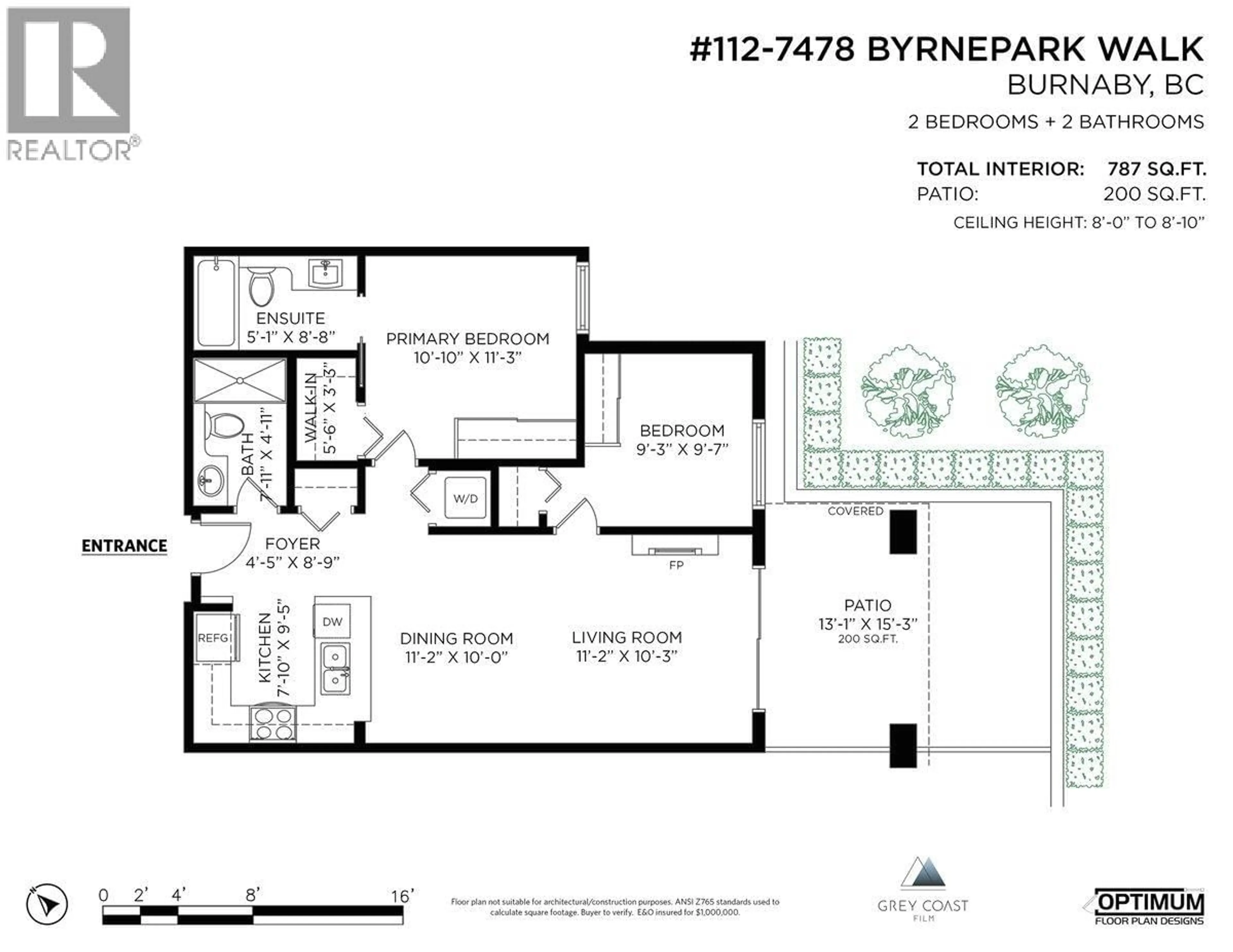 Floor plan for 112 - 7478 BYRNEPARK WALK, Burnaby British Columbia V3N0B5