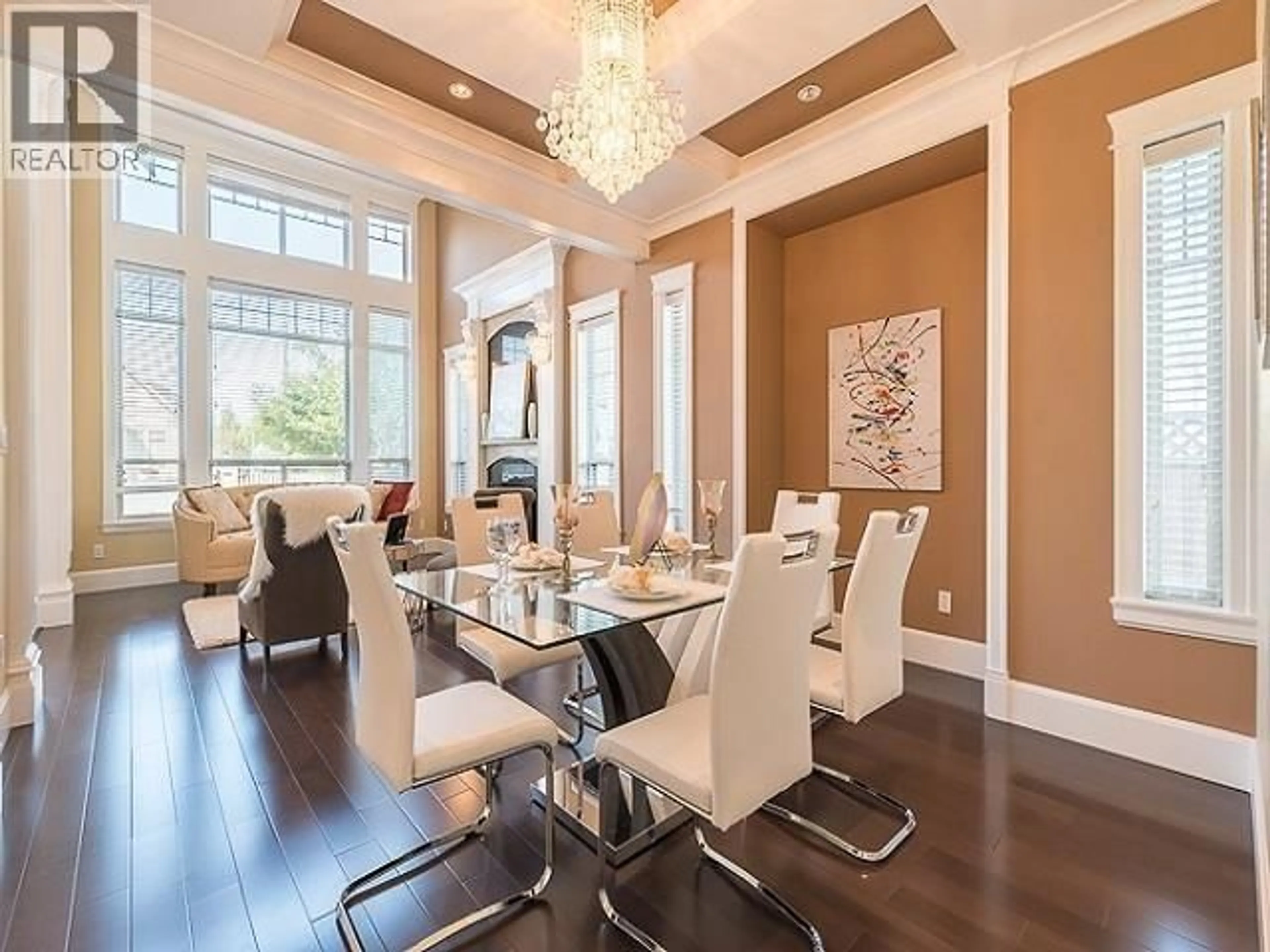 Dining room, wood/laminate floor for 9760 SAUNDERS ROAD, Richmond British Columbia V7A2B4
