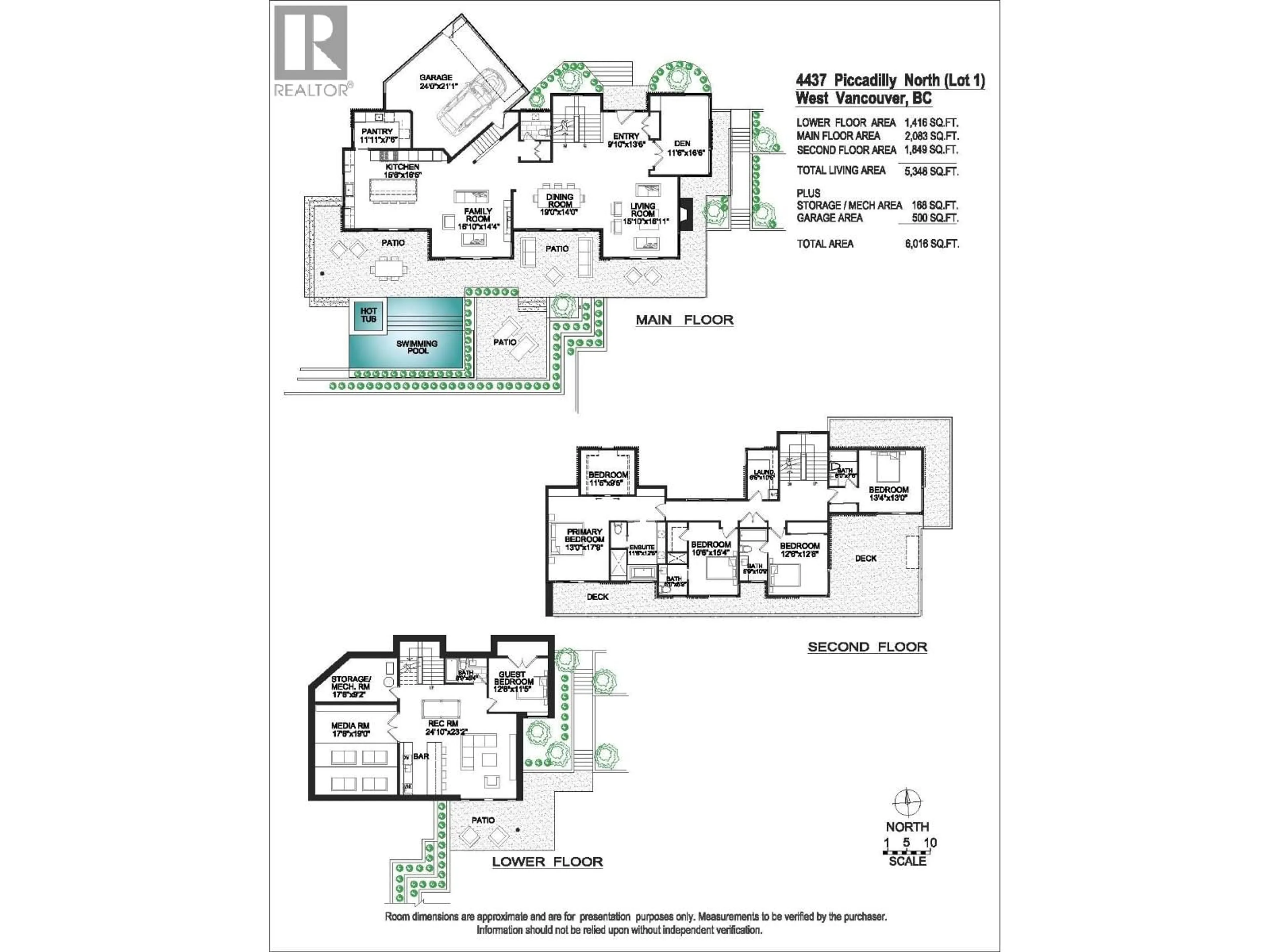 Floor plan for 4437 PICCADILLY NORTH, West Vancouver British Columbia V7W1C8