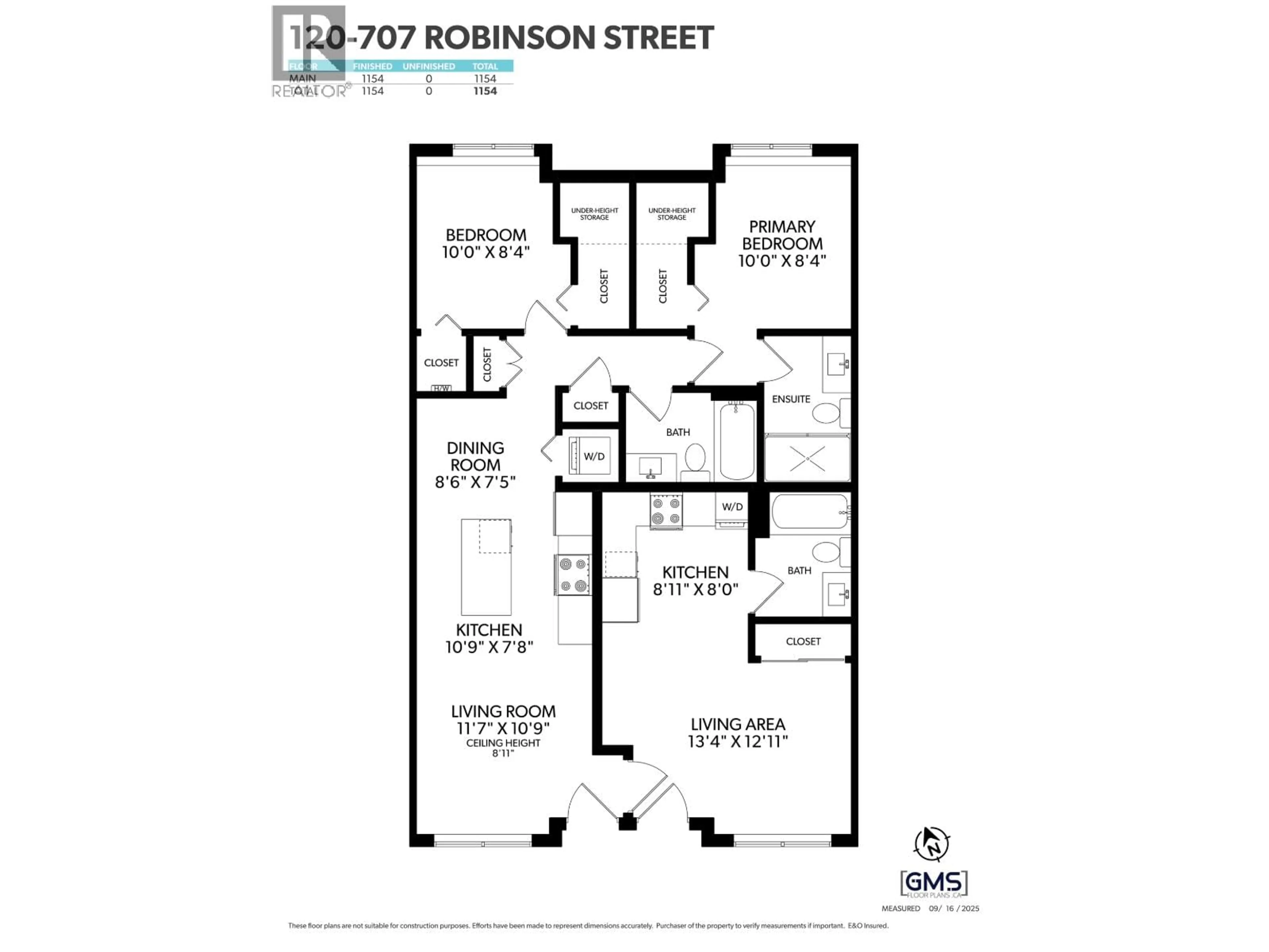 Floor plan for 120 - 720 ROBINSON STREET, Coquitlam British Columbia V3J0P9