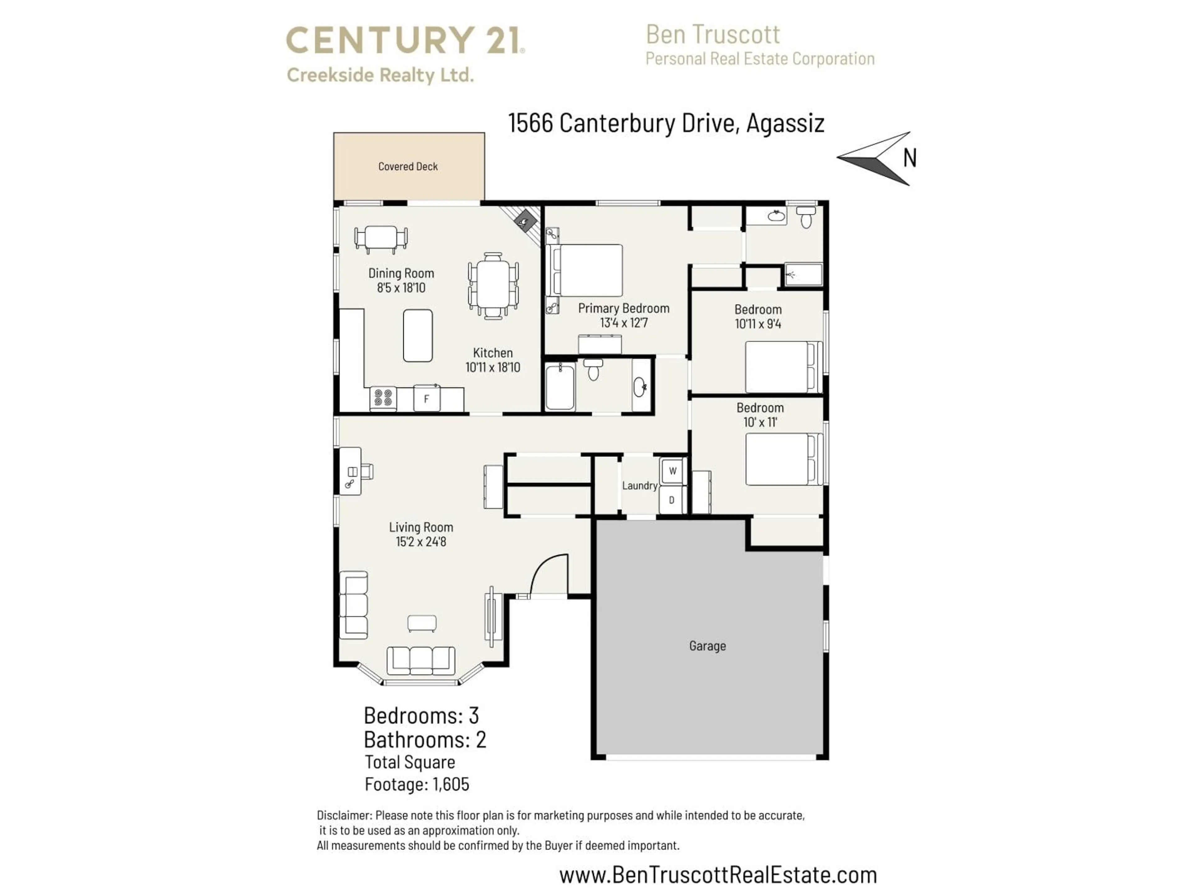 Floor plan for 1566 CANTERBURY DRIVE, Agassiz British Columbia V0M1A3