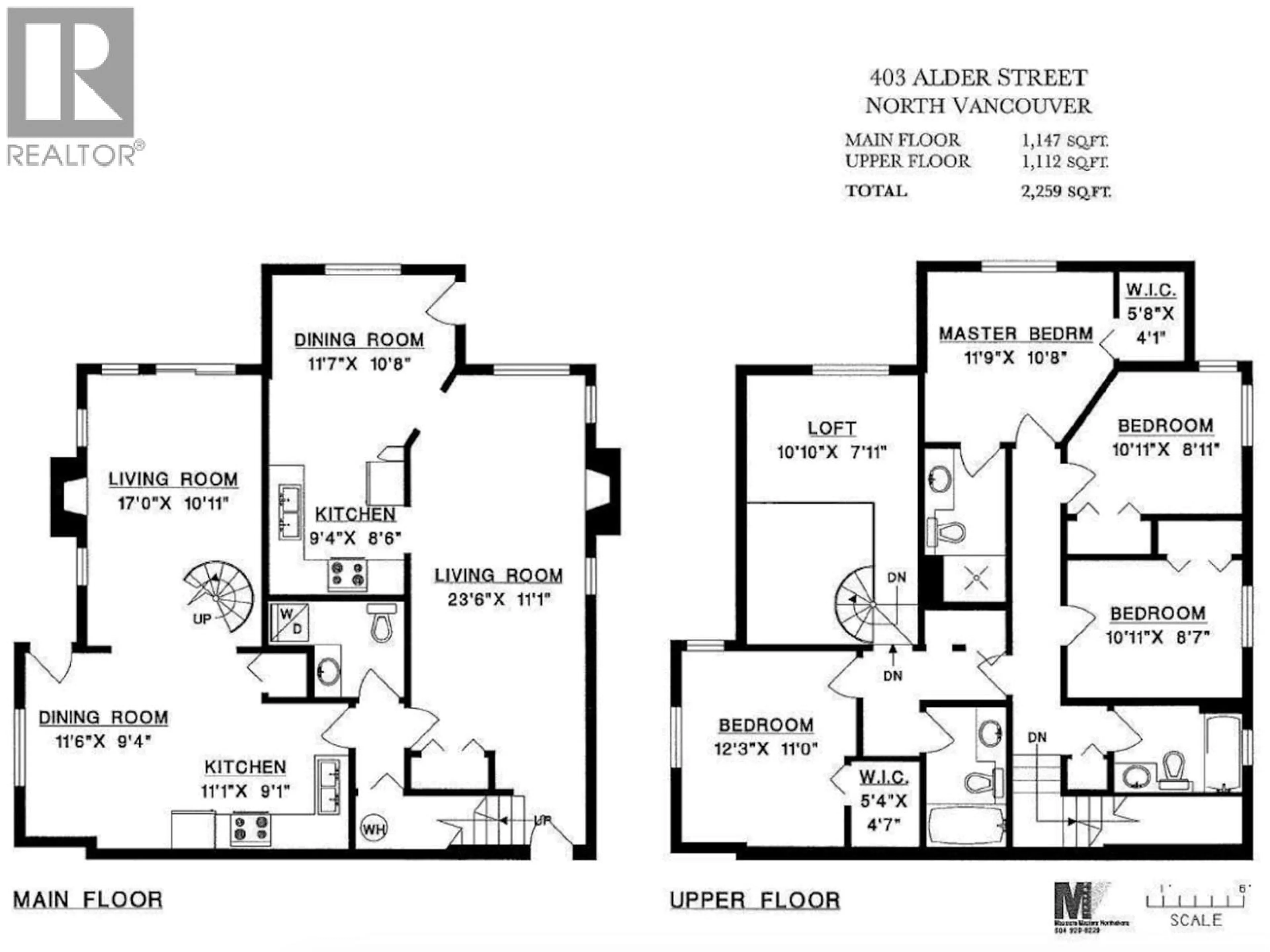 Floor plan for B - 403 ALDER STREET, North Vancouver British Columbia V7L1A9