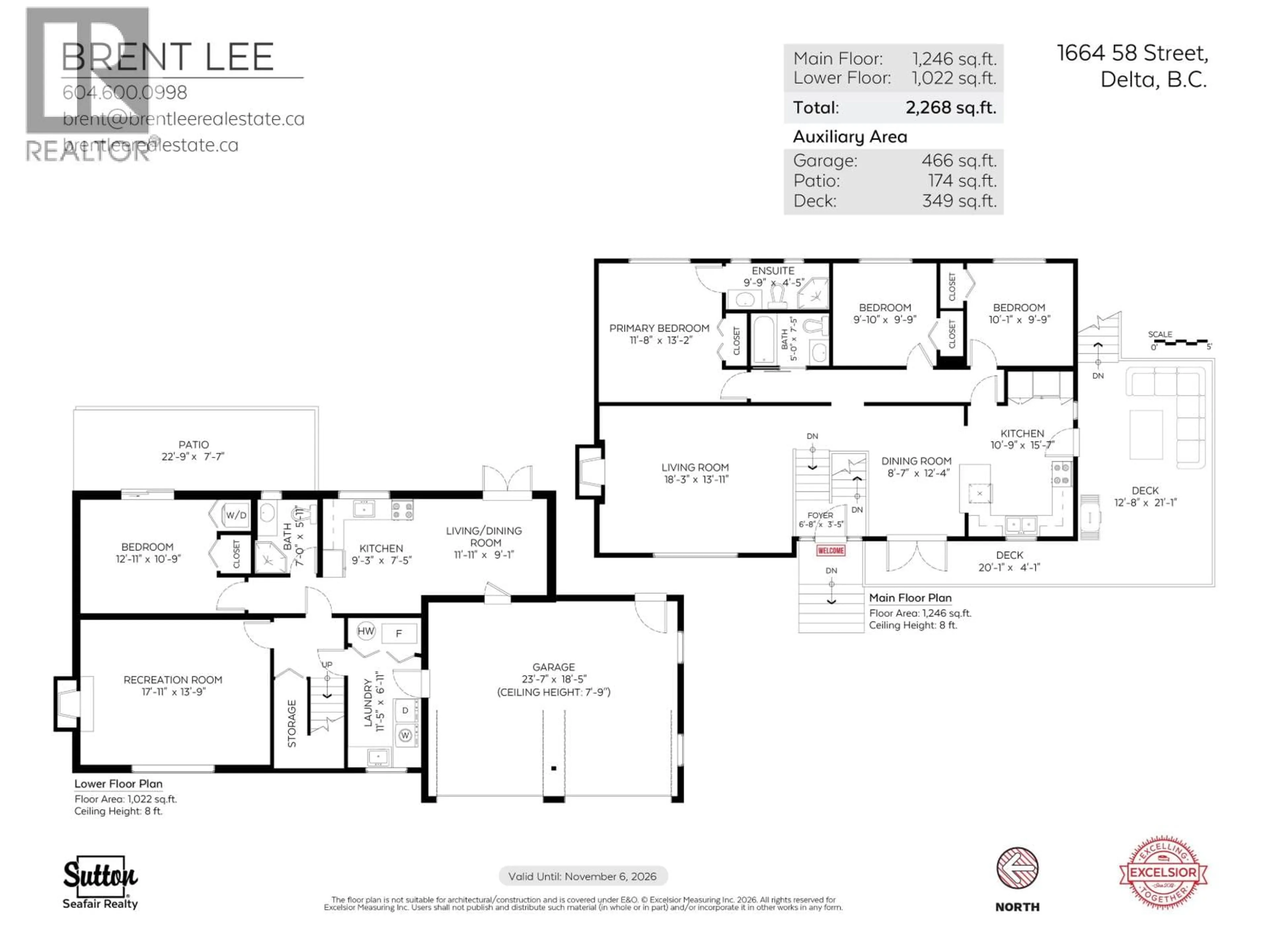 Floor plan for 1664 58 STREET, Delta British Columbia V4L1X7