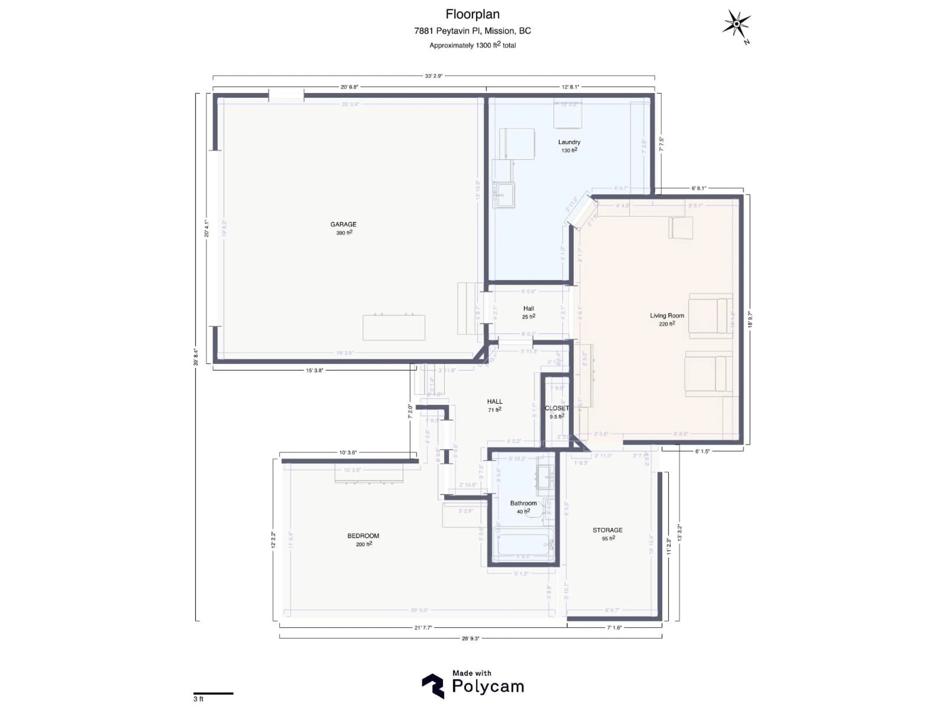 Floor plan for 7875 PEYTAVIN PLACE, Mission British Columbia V2V6Z5