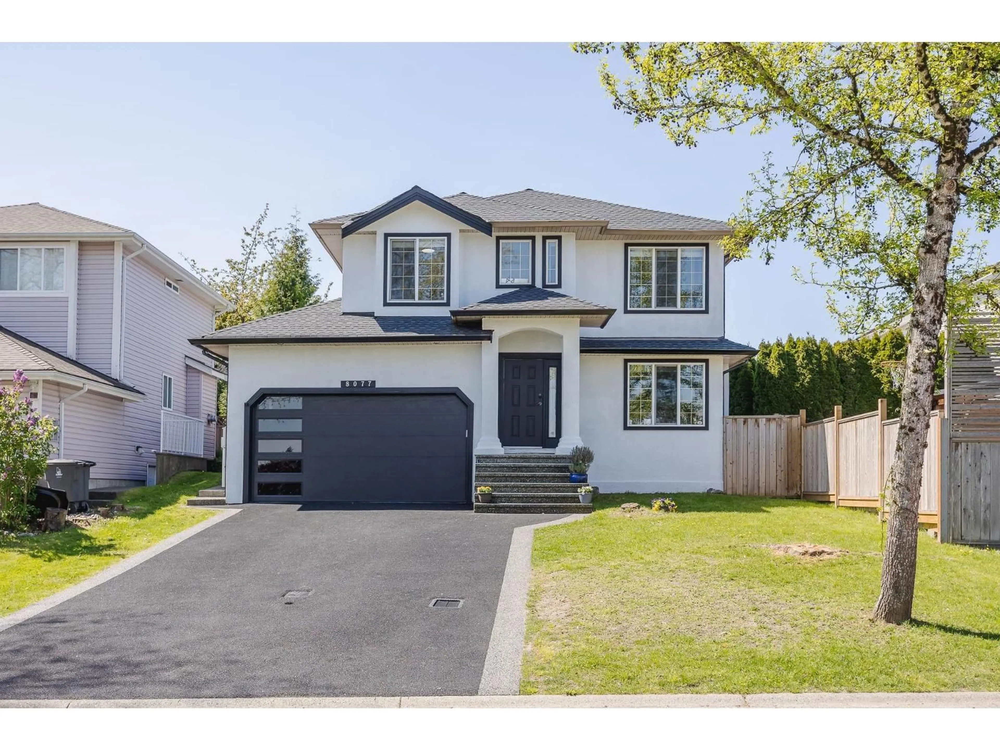 Home with vinyl exterior material, street for 8077 169 STREET, Surrey British Columbia V4N4Y6