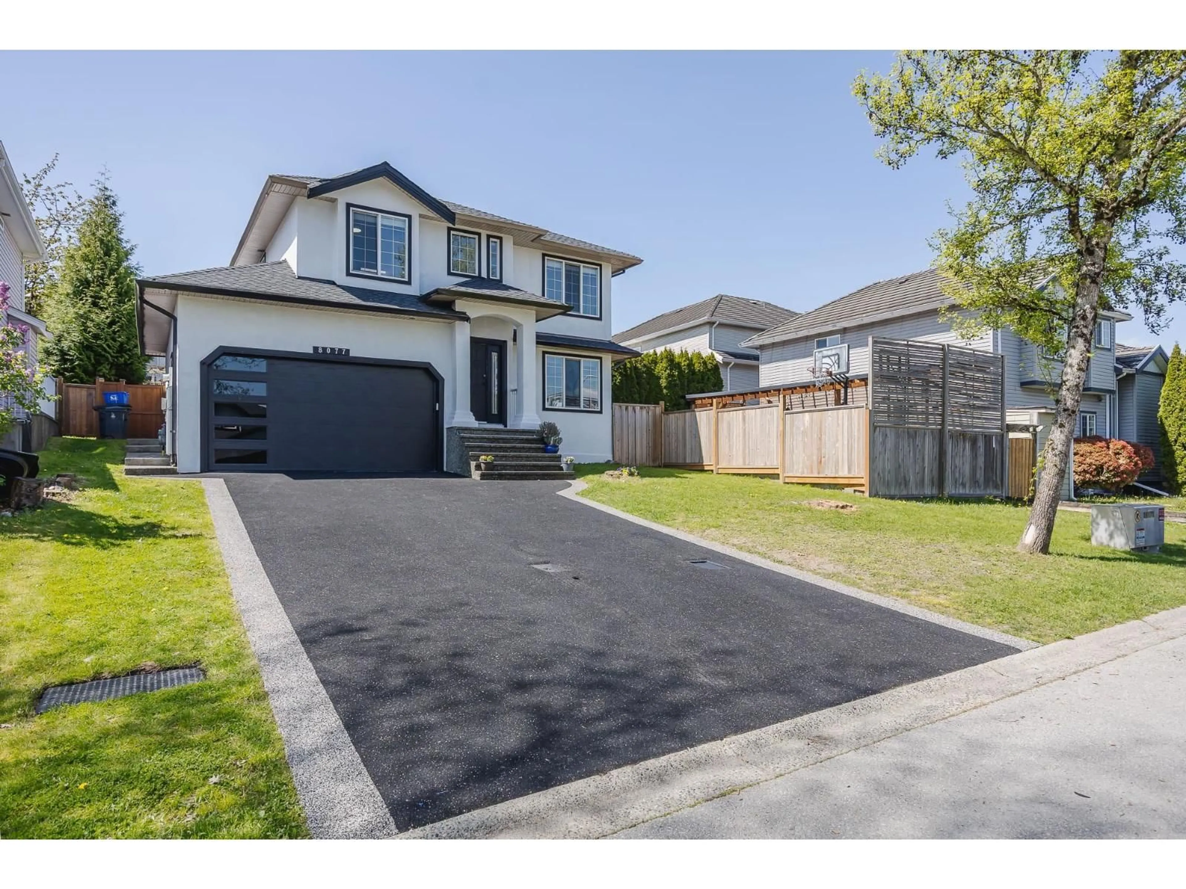 A pic from outside/outdoor area/front of a property/back of a property/a pic from drone, street for 8077 169 STREET, Surrey British Columbia V4N4Y6