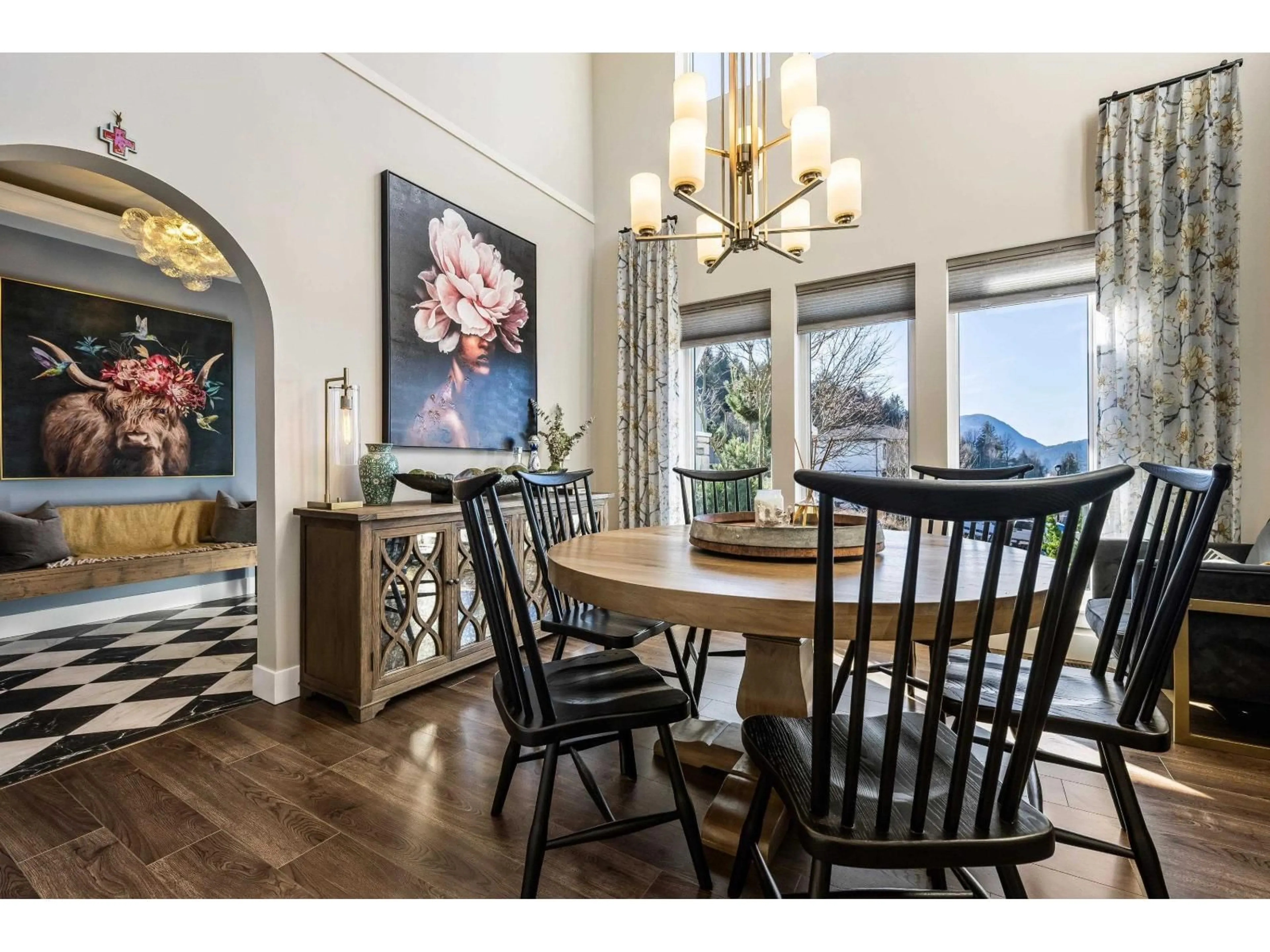 Dining room, wood/laminate floor for 5522 MACLACHLAN PLACE, Chilliwack British Columbia V2R0P3