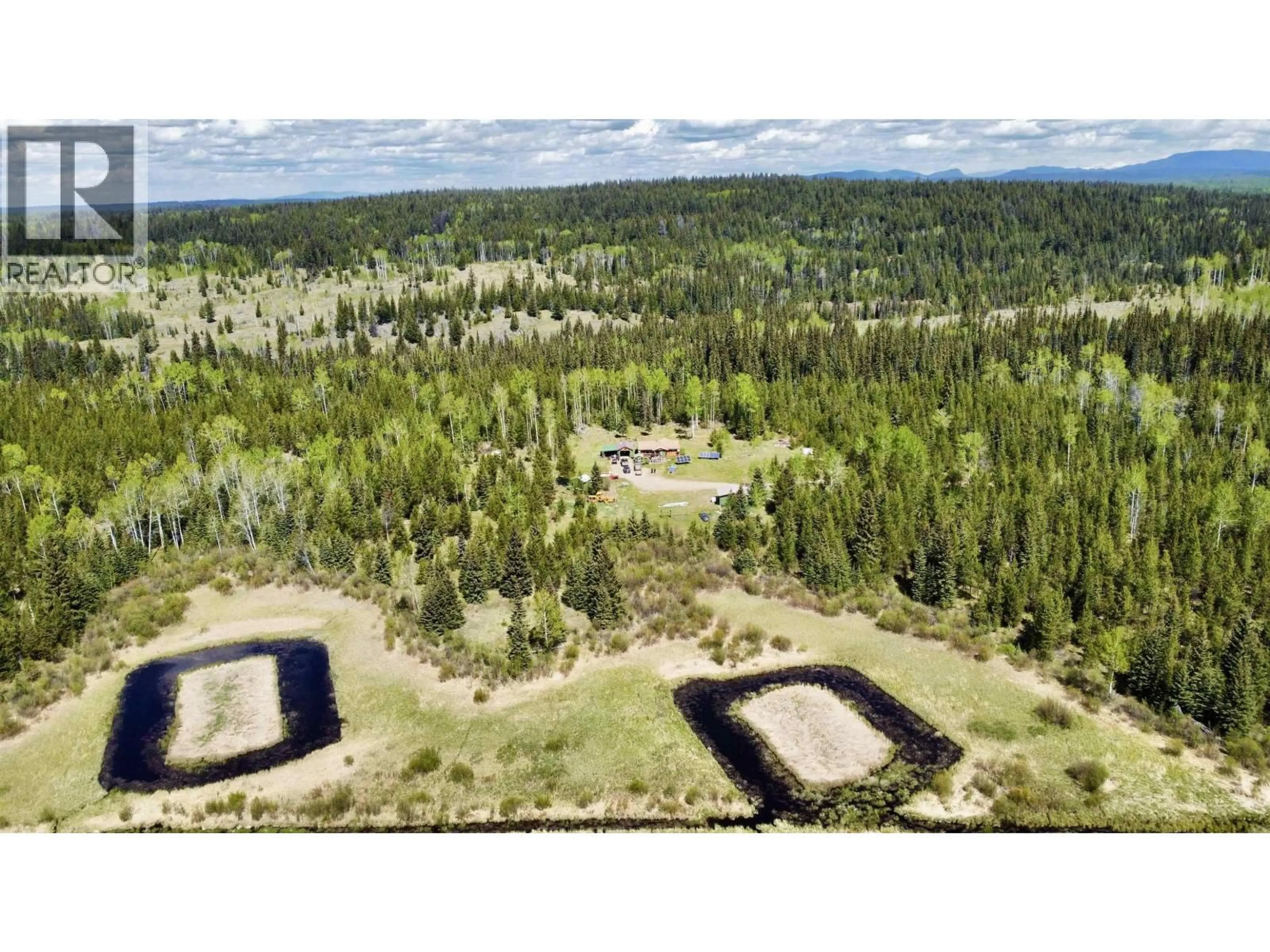 A pic from outside/outdoor area/front of a property/back of a property/a pic from drone, forest/trees view for 7611 NORTH BONAPARTE ROAD, Bridge Lake British Columbia V0K2K2