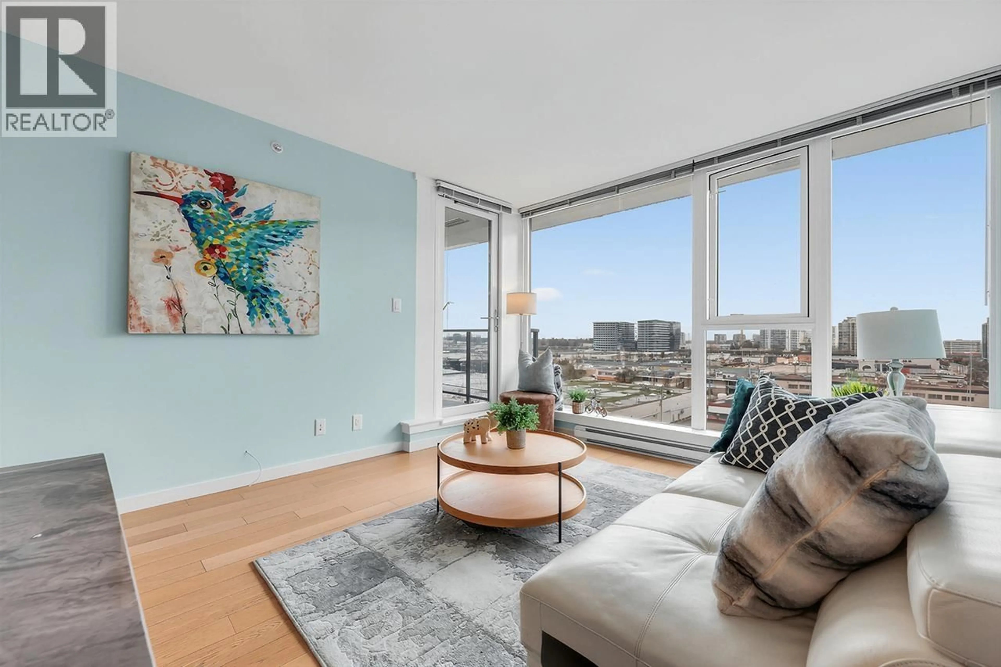 Living room with furniture, unknown for 909 - 7117 ELMBRIDGE WAY, Richmond British Columbia V6X0J2