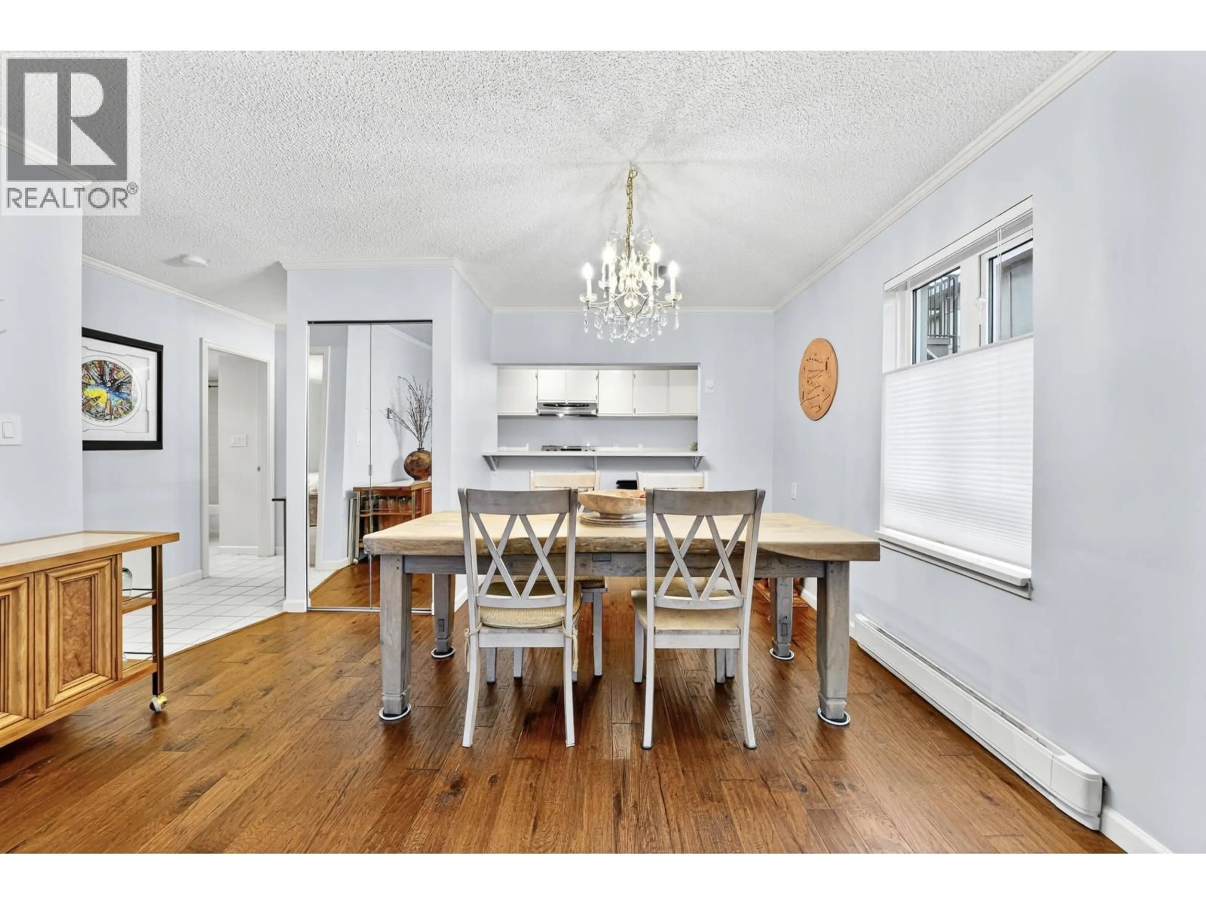Dining room, wood/laminate floor for 104 - 1551 11TH AVENUE, Vancouver British Columbia V6J2B5
