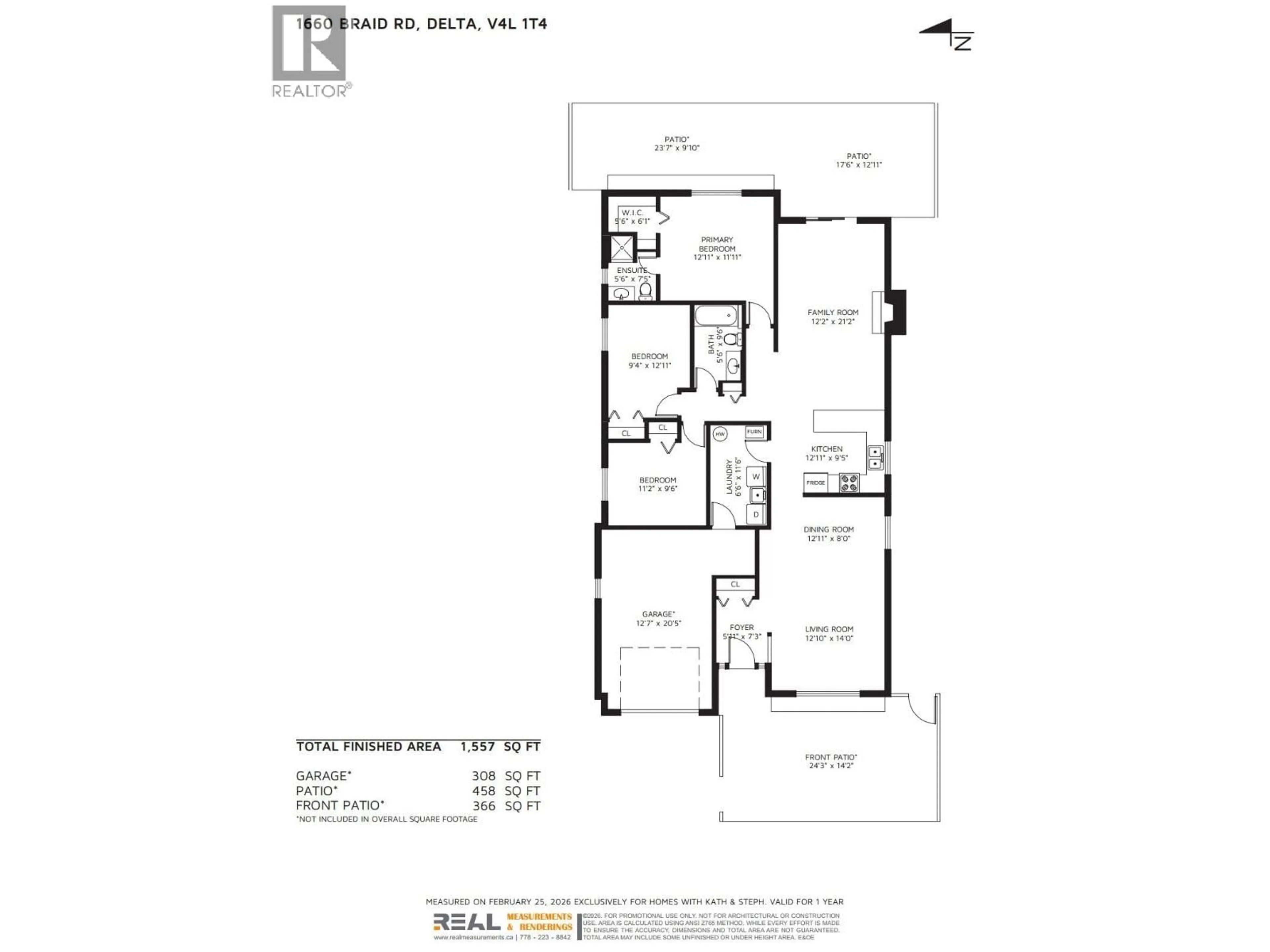 Floor plan for 1660 BRAID ROAD, Delta British Columbia V4L1T4