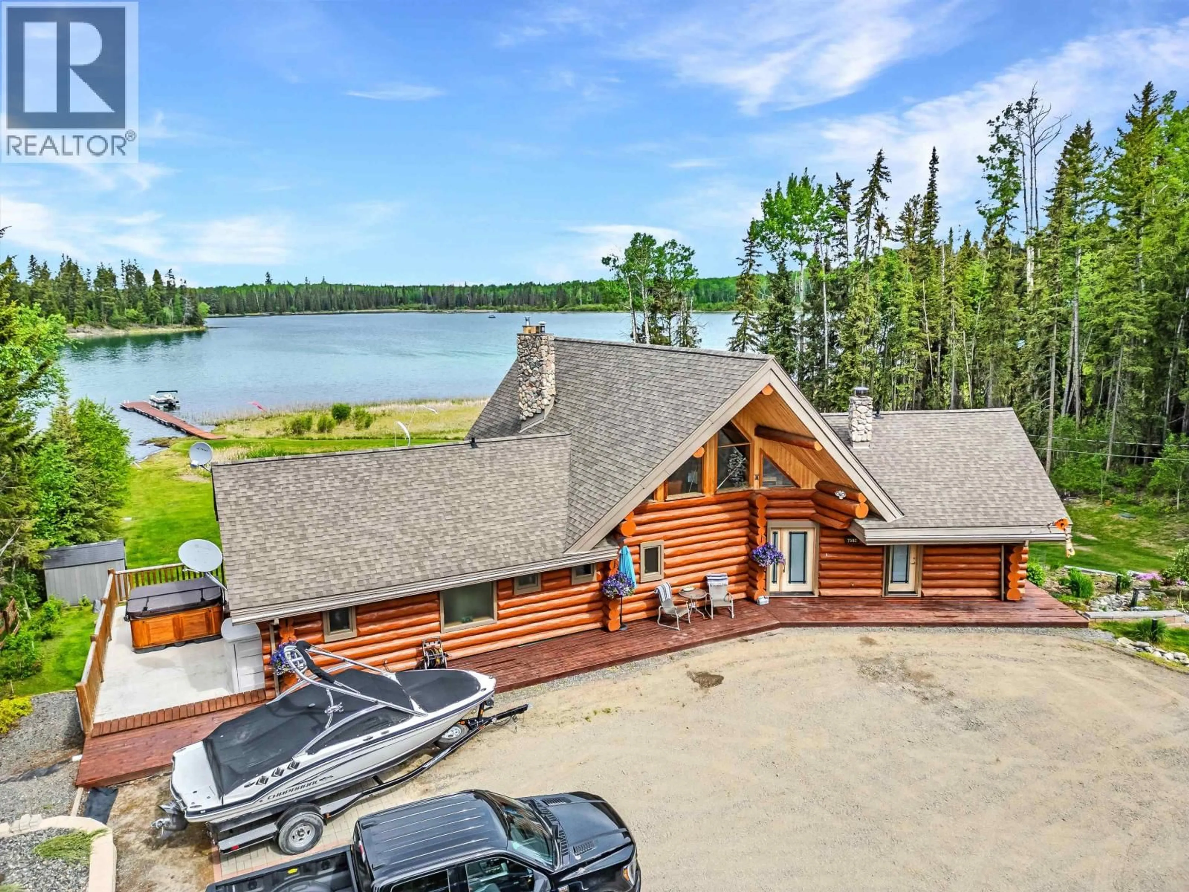 A pic from outside/outdoor area/front of a property/back of a property/a pic from drone, water/lake/river/ocean view for 7592 SHERIDAN LAKE ROAD, Sheridan Lake British Columbia V0K1X2