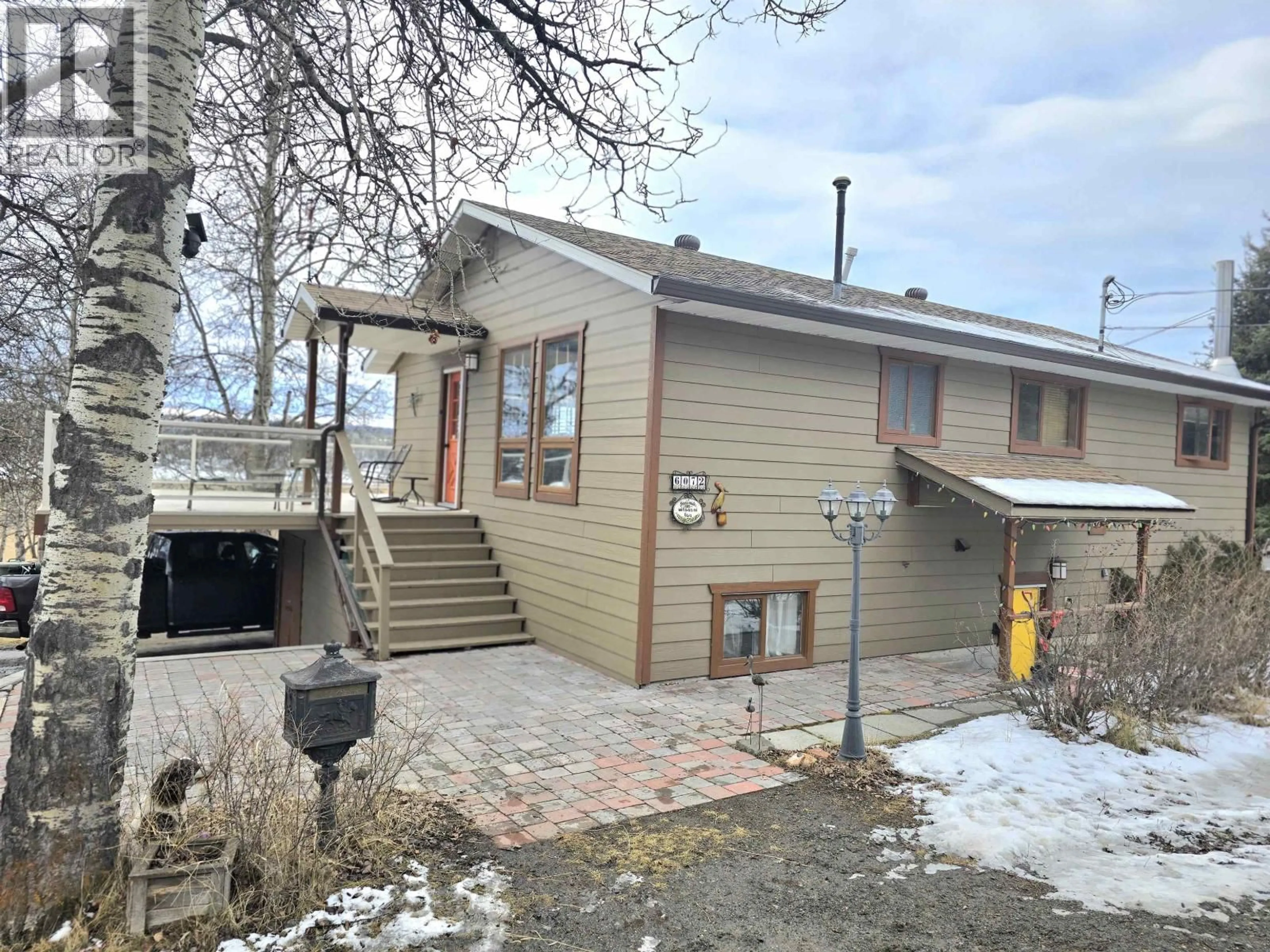 A pic from outside/outdoor area/front of a property/back of a property/a pic from drone, unknown for 6072 LAKESHORE DRIVE, Horse Lake British Columbia V0K2E3