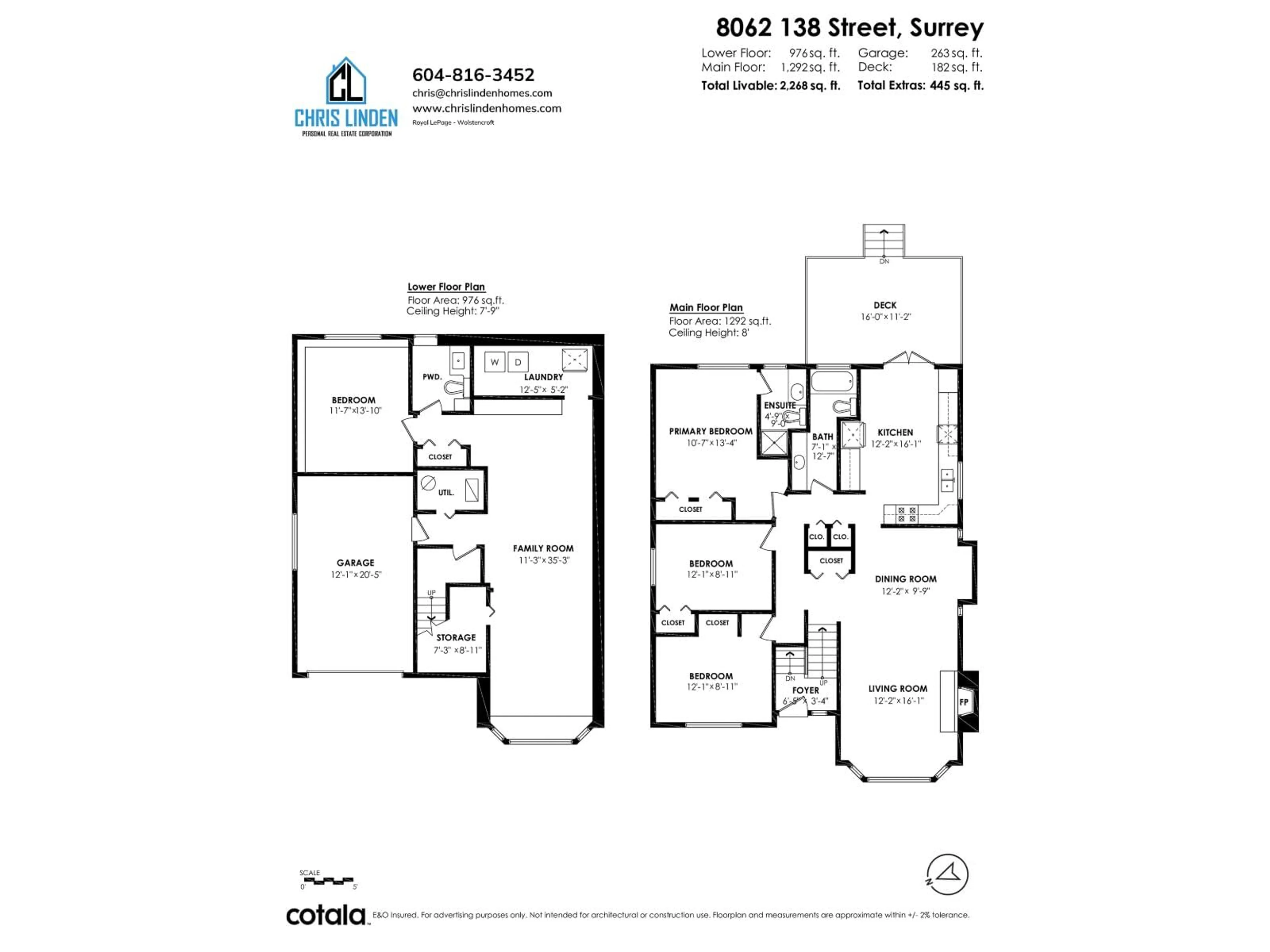 Floor plan for 8062 138 STREET, Surrey British Columbia V3W8P9