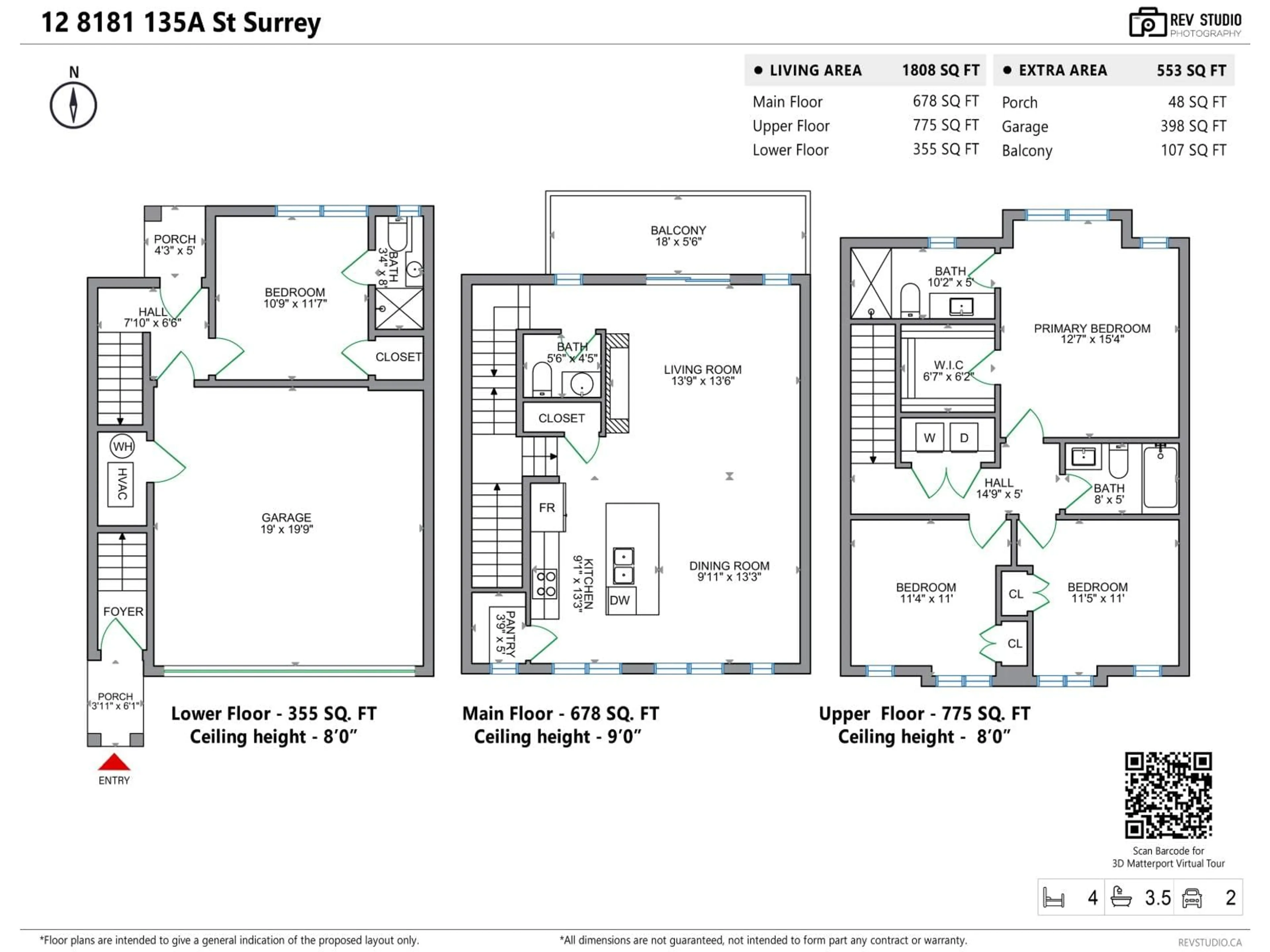 Floor plan for 12 - 8181 135A STREET, Surrey British Columbia V3W3N8