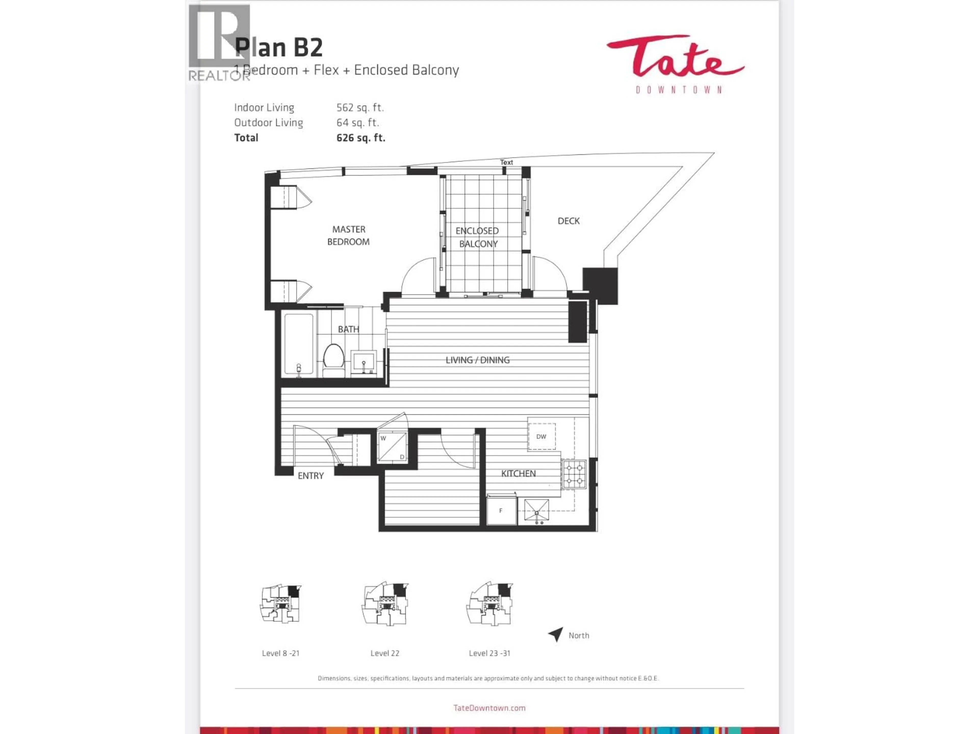 Floor plan for 1802 - 1283 HOWE STREET, Vancouver British Columbia V6Z0E3