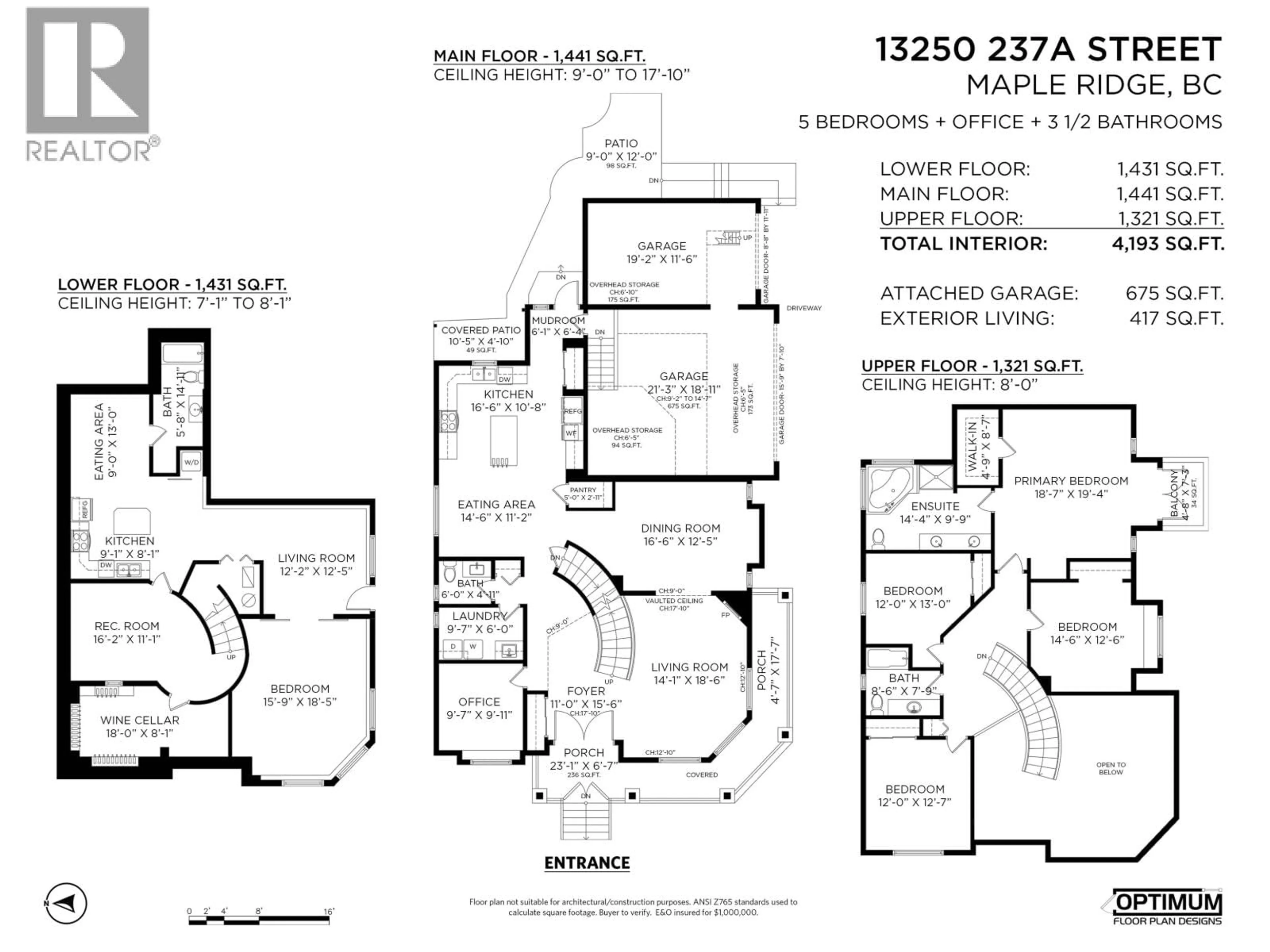 Floor plan for 13250 237A STREET, Maple Ridge British Columbia V4R2X2