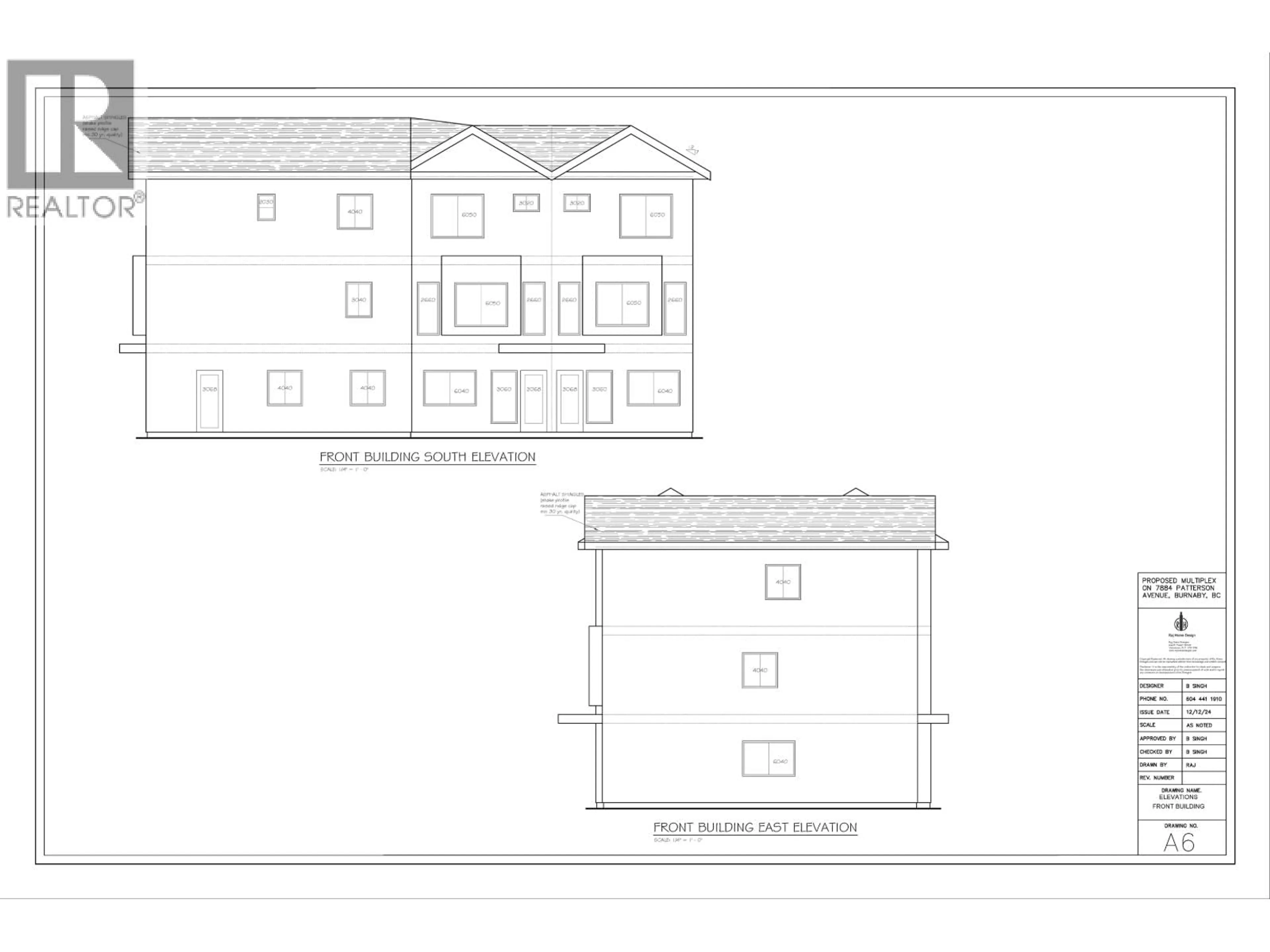 Floor plan for 7884 PATTERSON AVENUE, Burnaby British Columbia V5J3P5