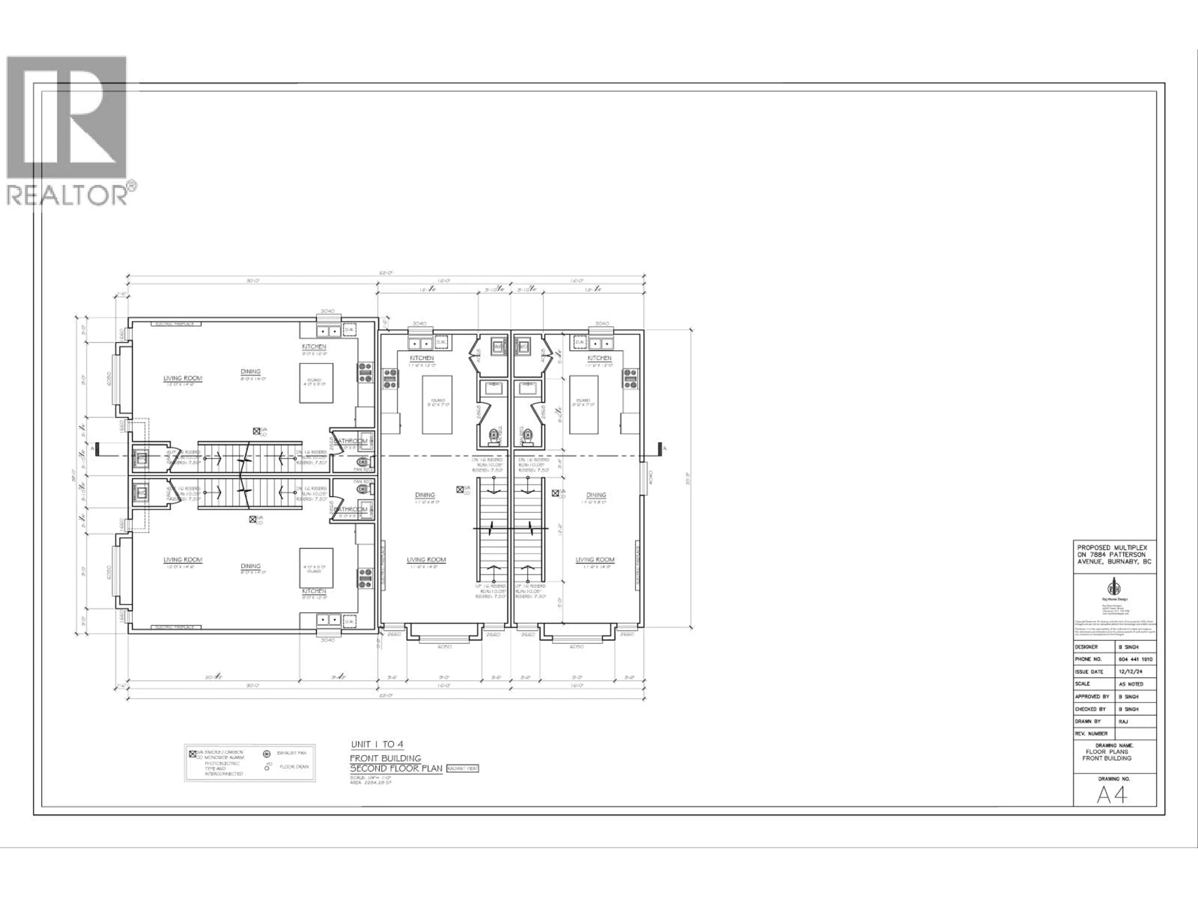 Floor plan for 7884 PATTERSON AVENUE, Burnaby British Columbia V5J3P5