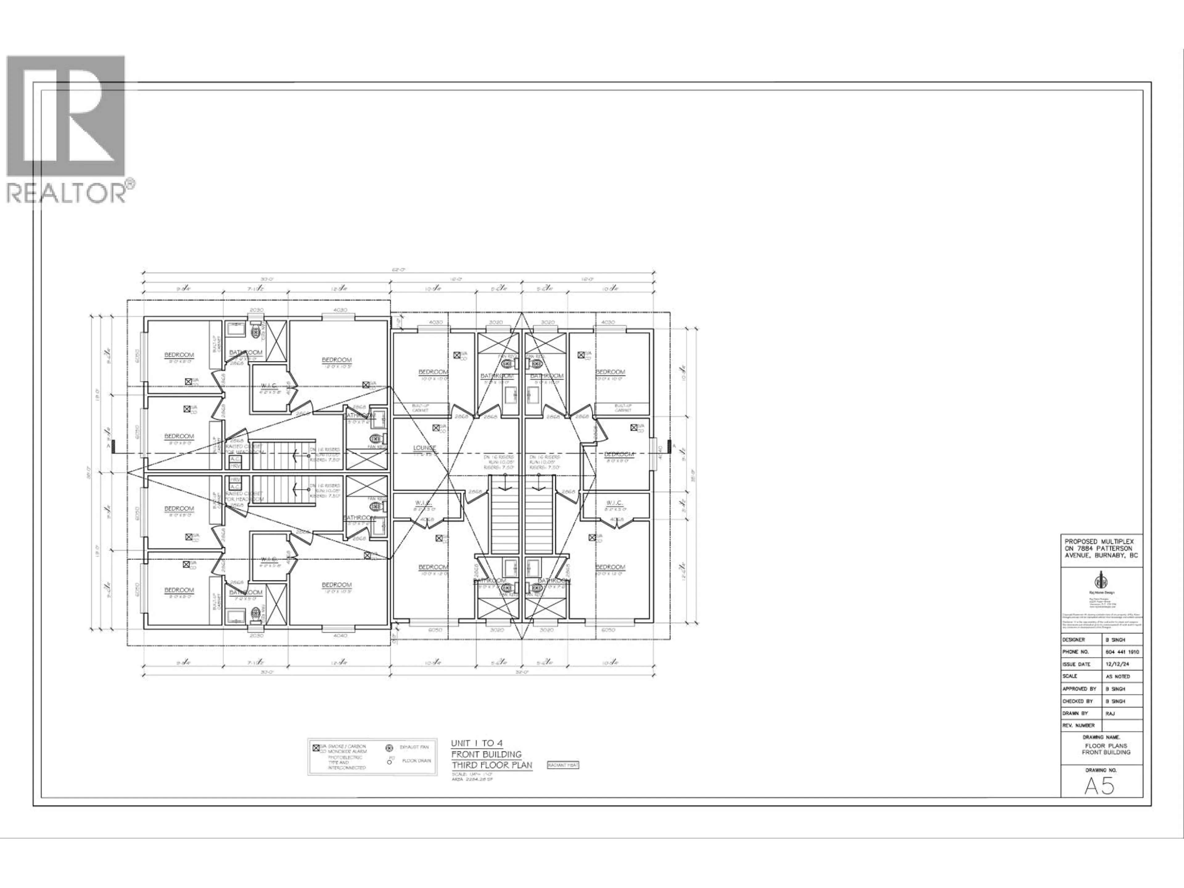 Floor plan for 7884 PATTERSON AVENUE, Burnaby British Columbia V5J3P5