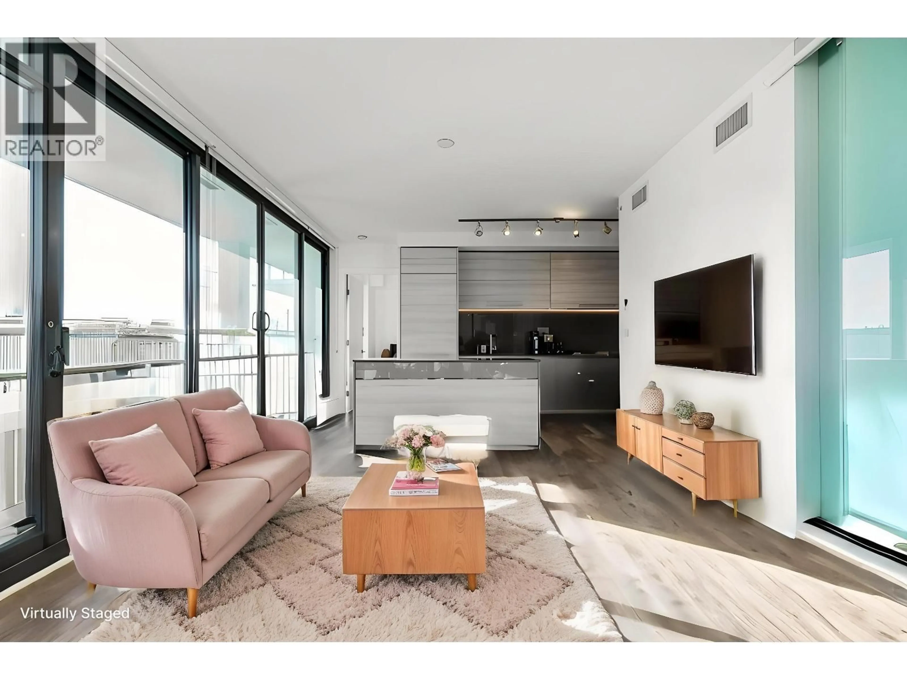 Living room with furniture, unknown for 303 - 4488 JUNEAU STREET, Burnaby British Columbia V5C0M4