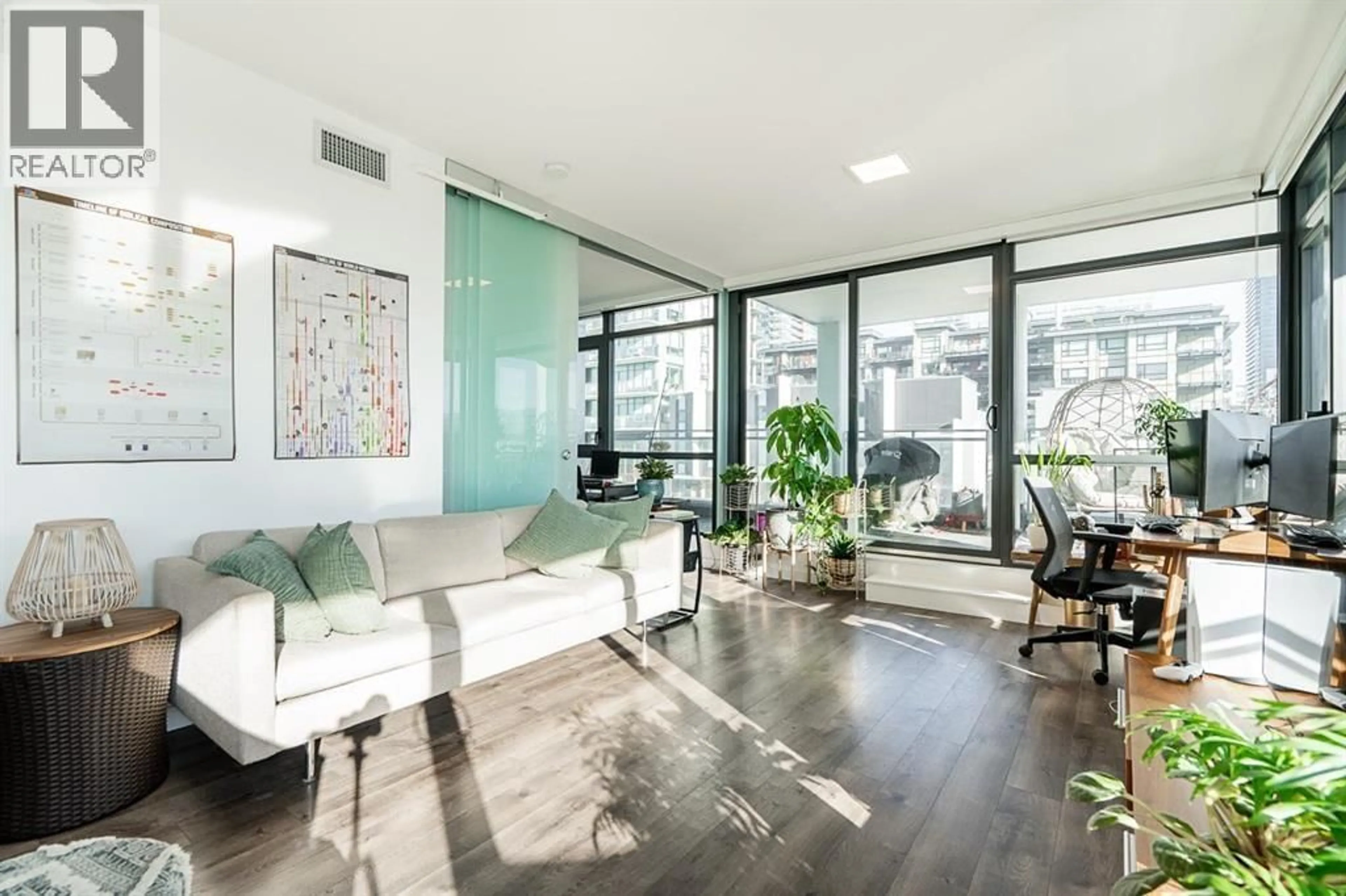 Living room with furniture, unknown for 303 - 4488 JUNEAU STREET, Burnaby British Columbia V5C0M4