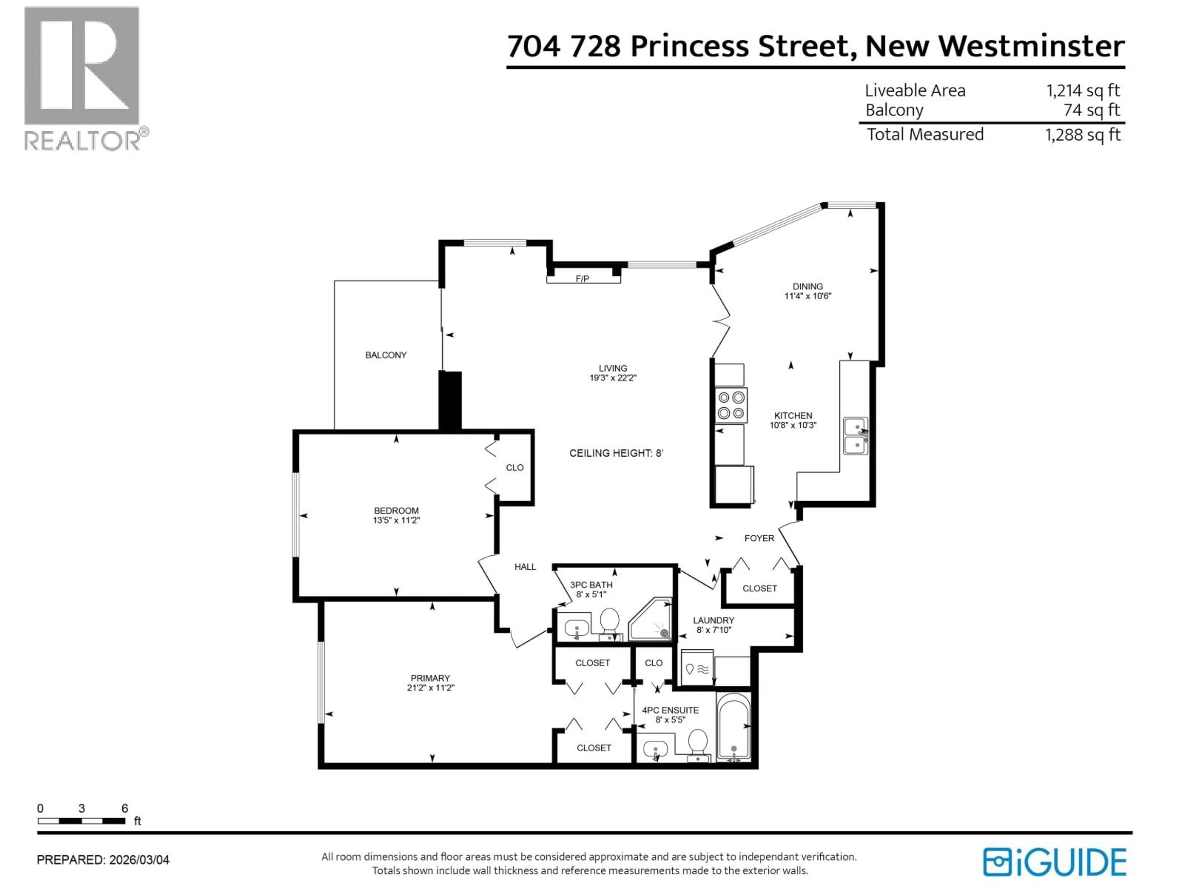 Floor plan for 704 - 728 PRINCESS STREET, New Westminster British Columbia V3M6S4