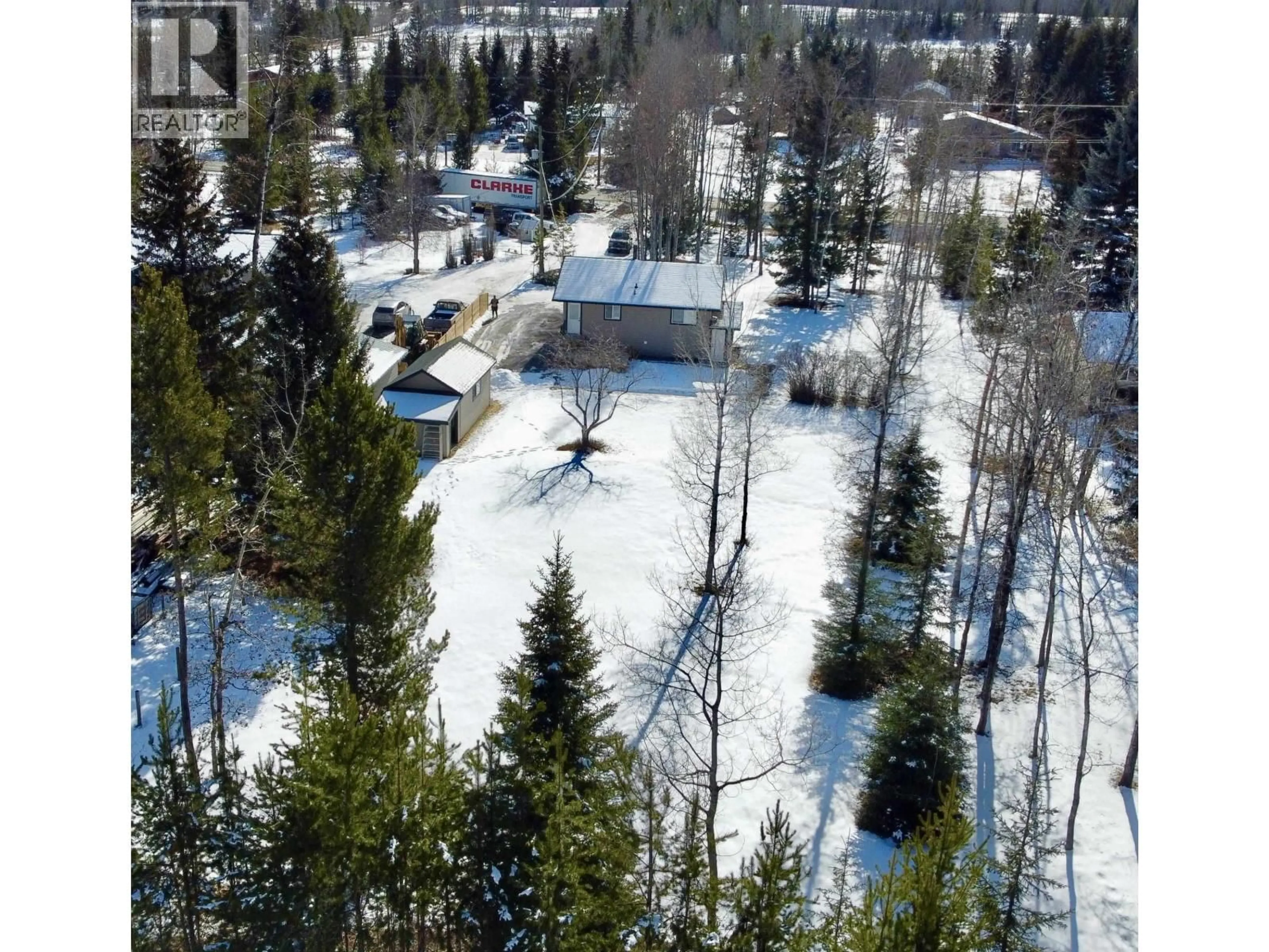 A pic from outside/outdoor area/front of a property/back of a property/a pic from drone, forest/trees view for 5901 HORSE LAKE ROAD, Horse Lake British Columbia V0K2E3