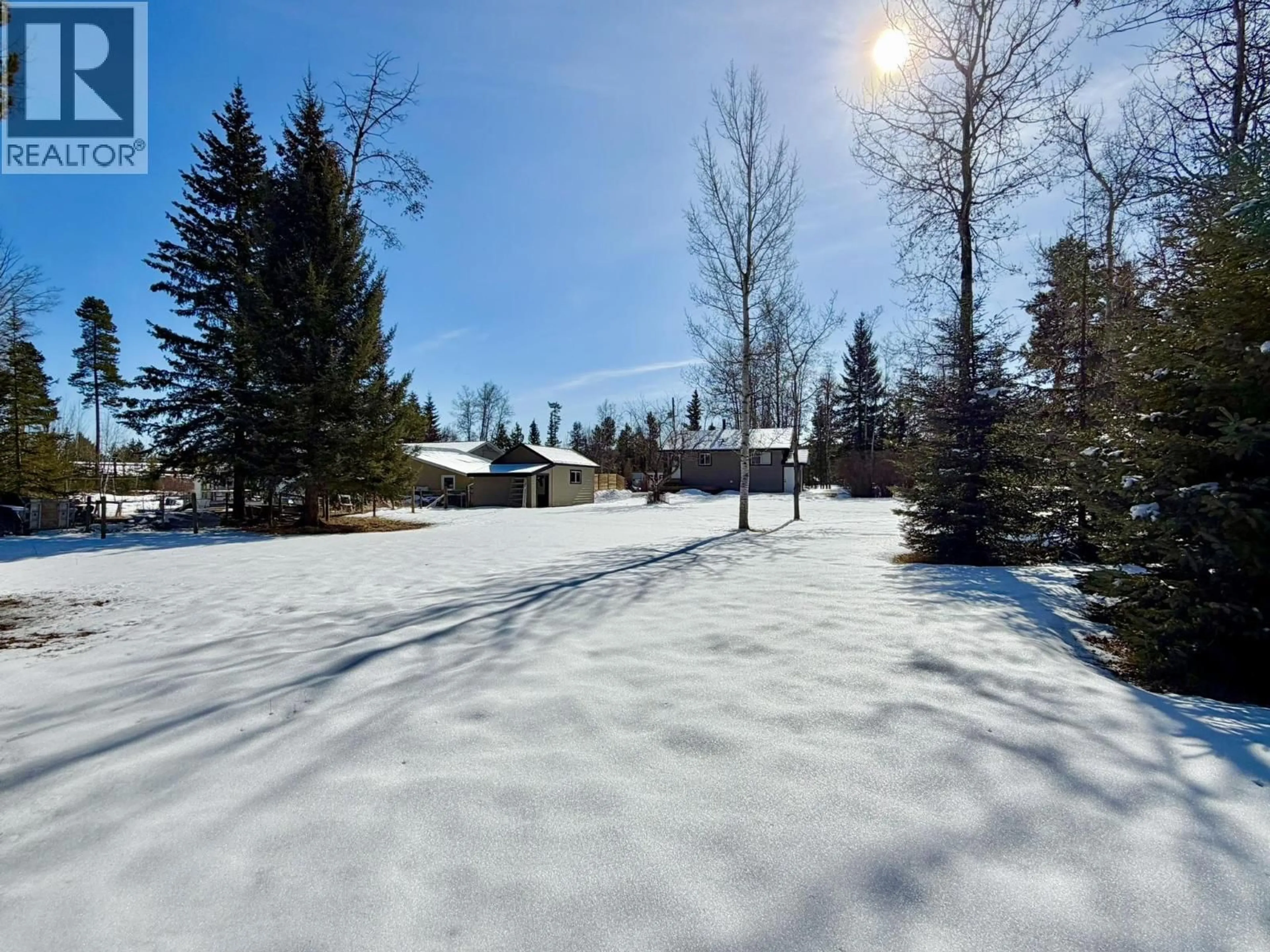 A pic from outside/outdoor area/front of a property/back of a property/a pic from drone, street for 5901 HORSE LAKE ROAD, Horse Lake British Columbia V0K2E3