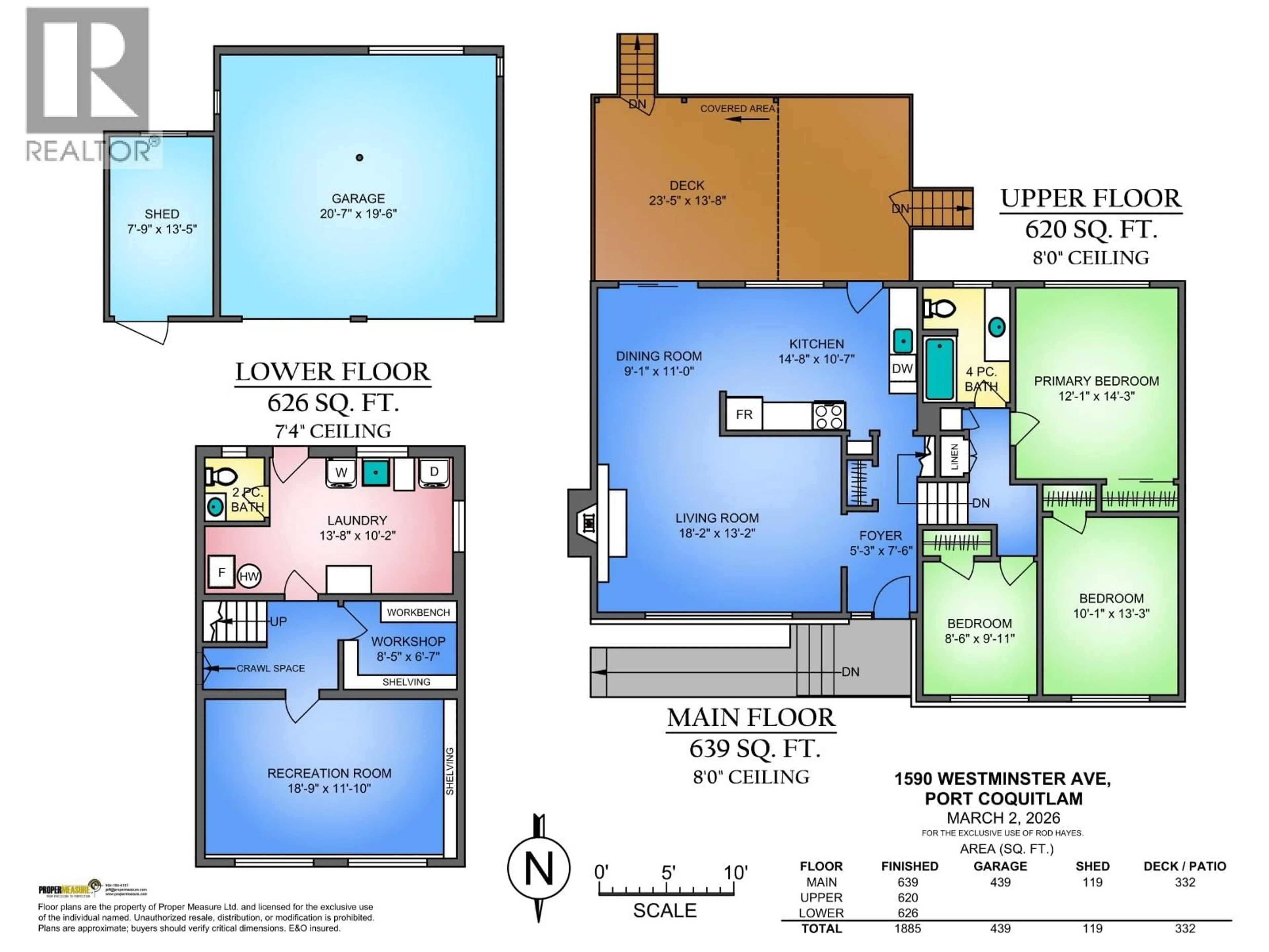 Floor plan for 1590 WESTMINSTER AVENUE, Port Coquitlam British Columbia V3B1E2