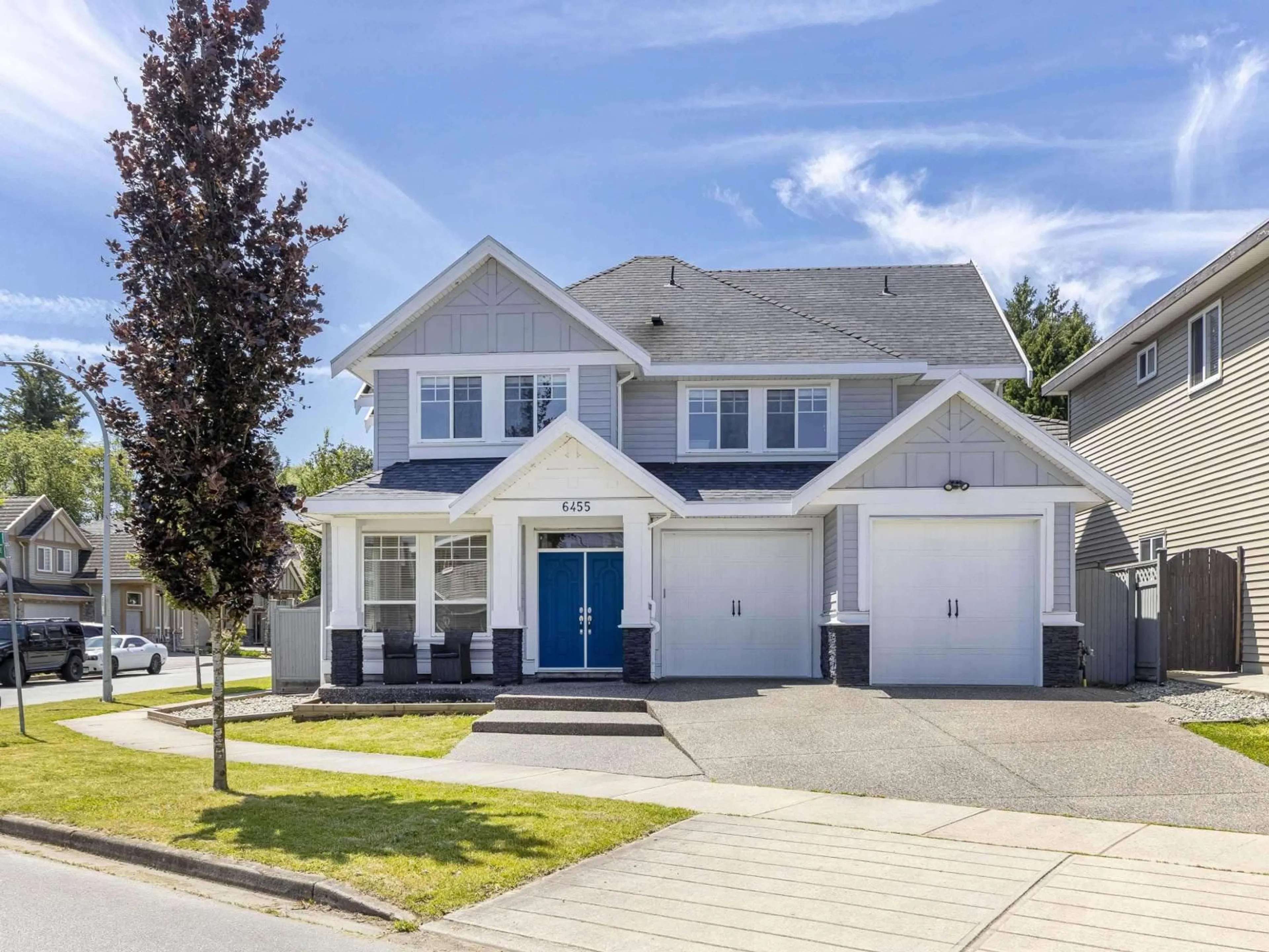 Home with vinyl exterior material, street for 6455 143RD STREET, Surrey British Columbia V3W1T4