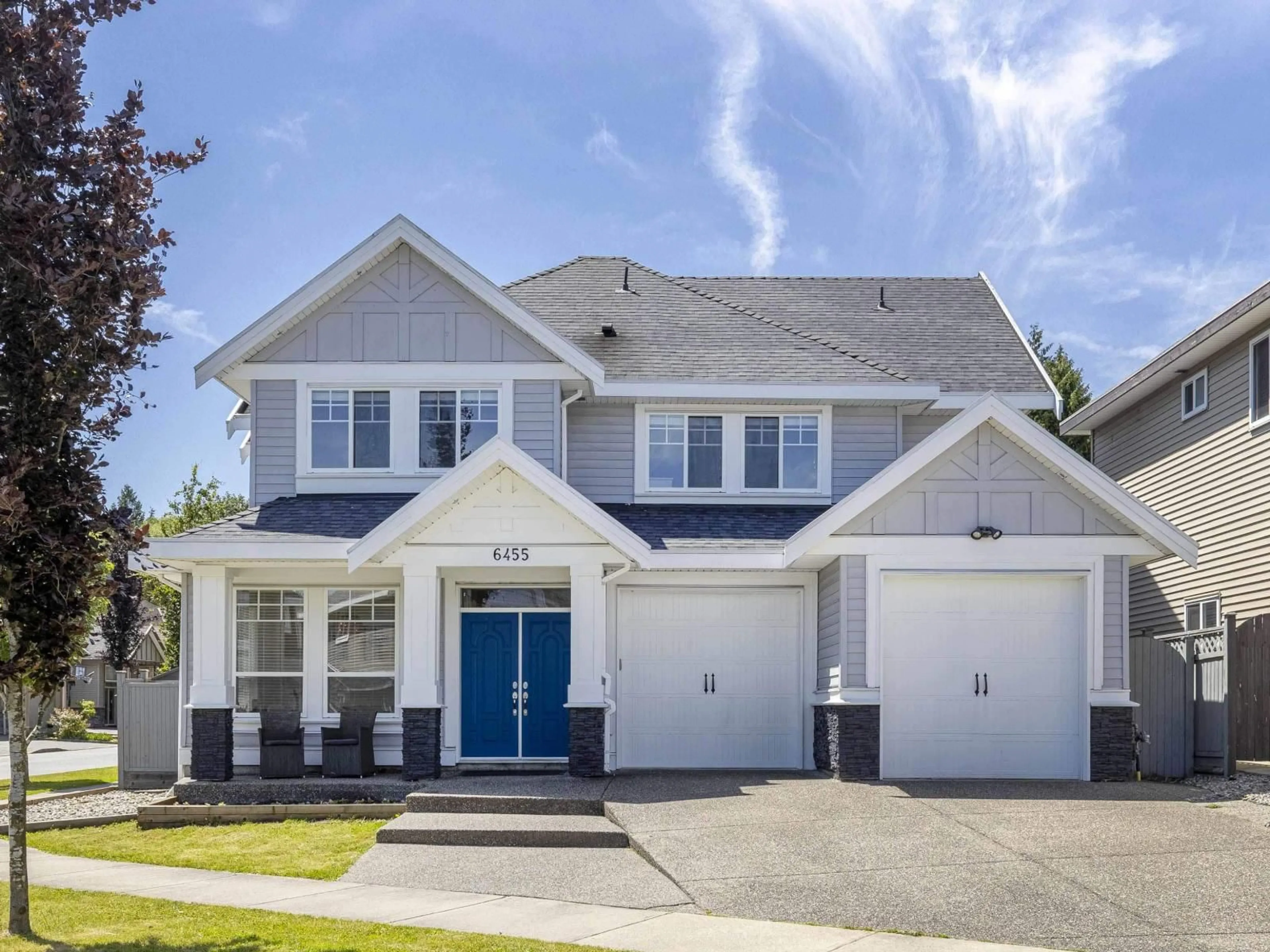 Home with vinyl exterior material, street for 6455 143RD STREET, Surrey British Columbia V3W1T4