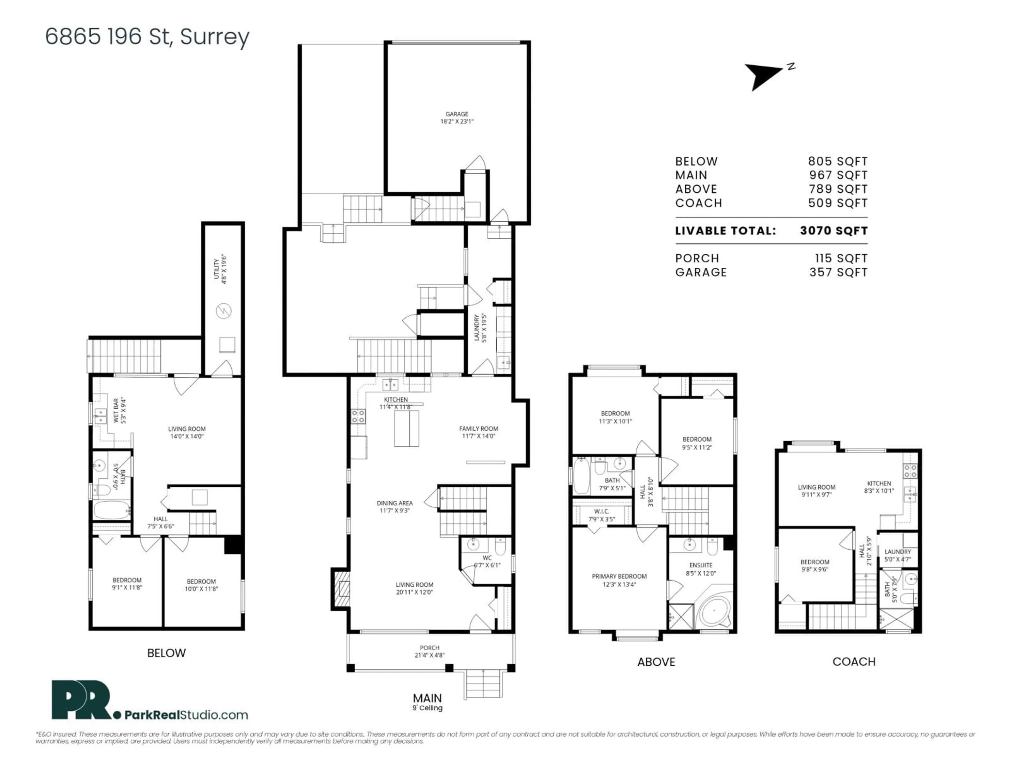Floor plan for 6865 196 STREET, Surrey British Columbia V4N5Y9