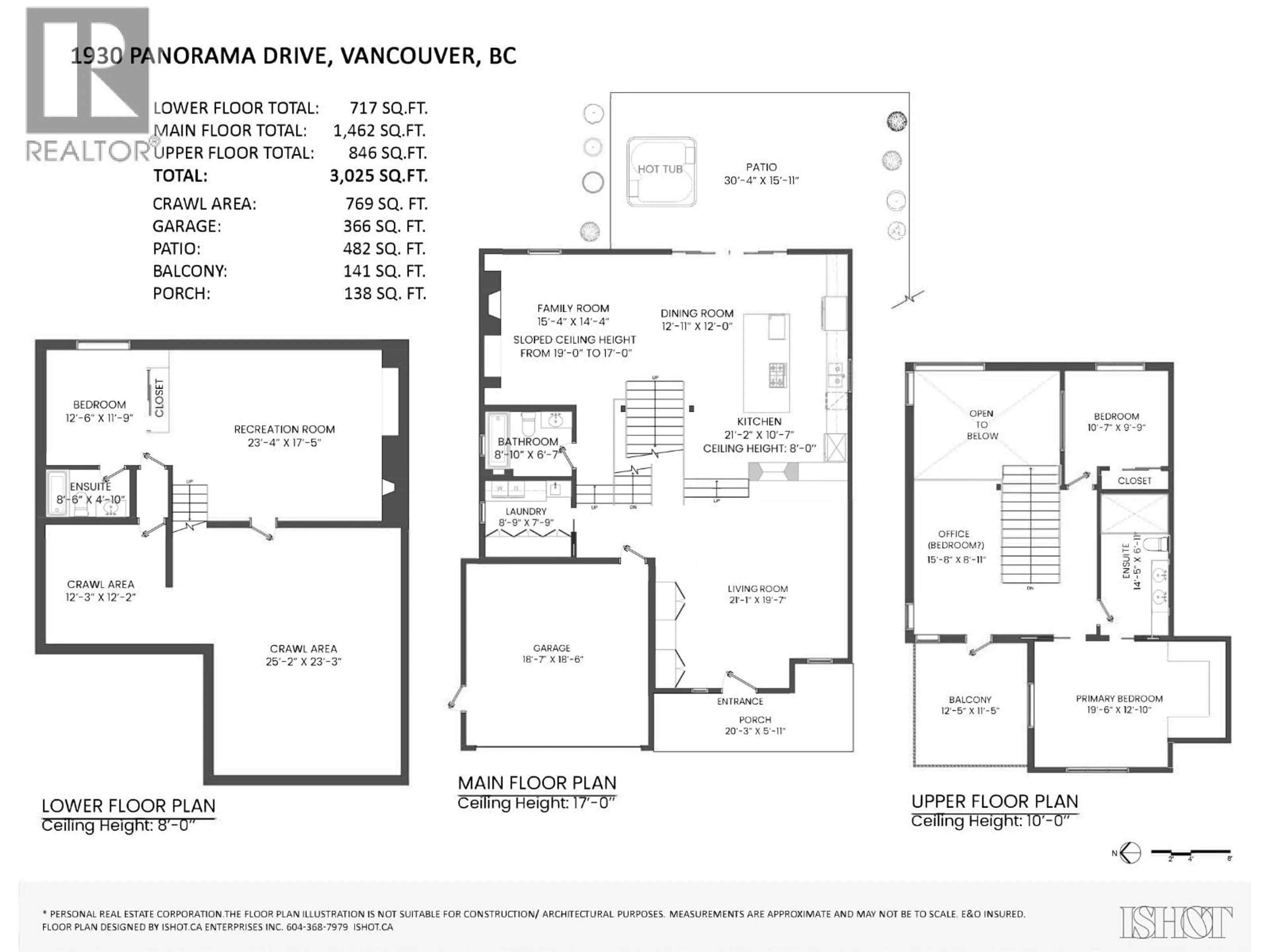 Floor plan for 1930 PANORAMA DRIVE, North Vancouver British Columbia V7G1V1