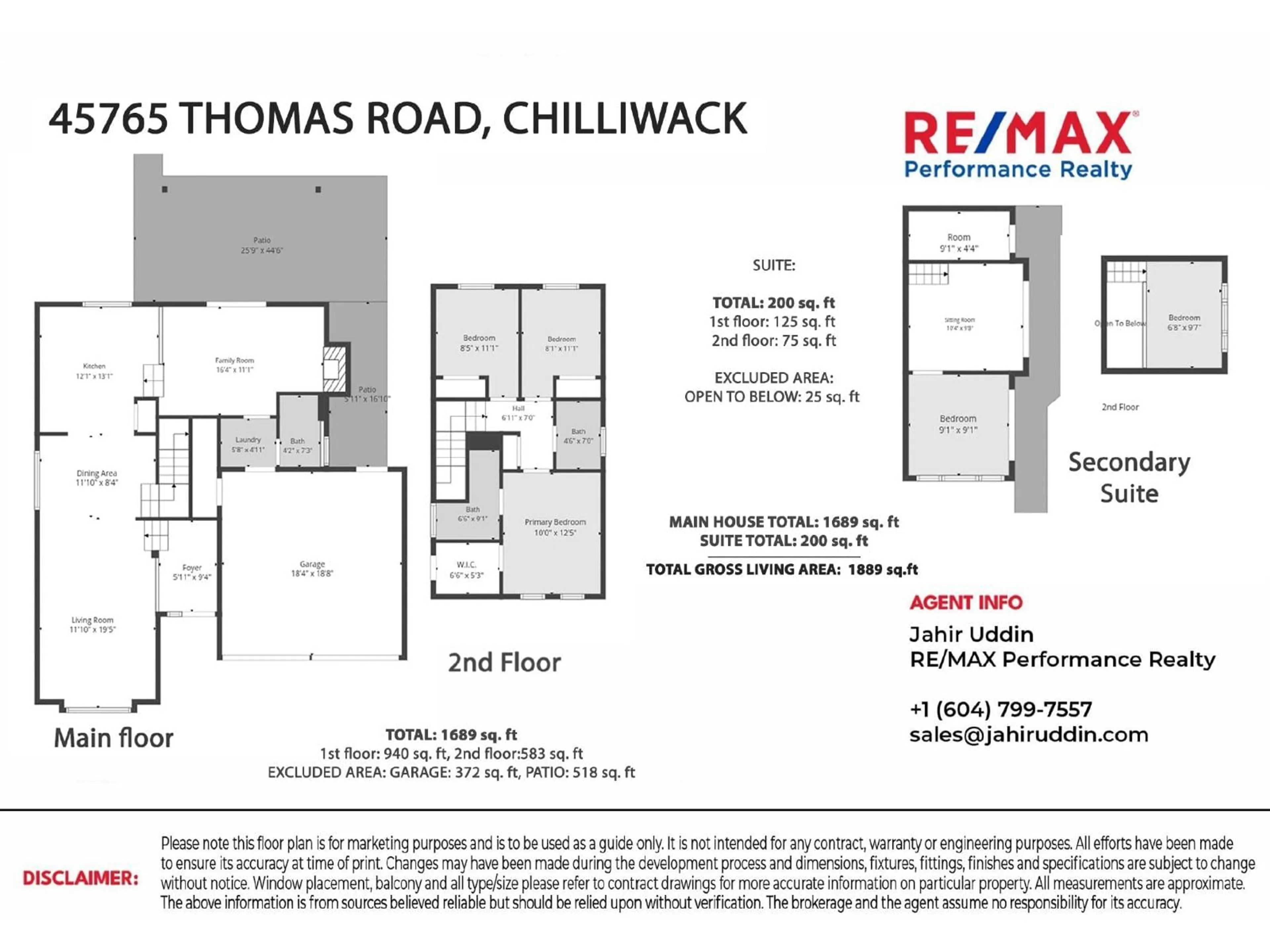 Floor plan for 45765 THOMAS ROAD, Chilliwack British Columbia V2R3N3