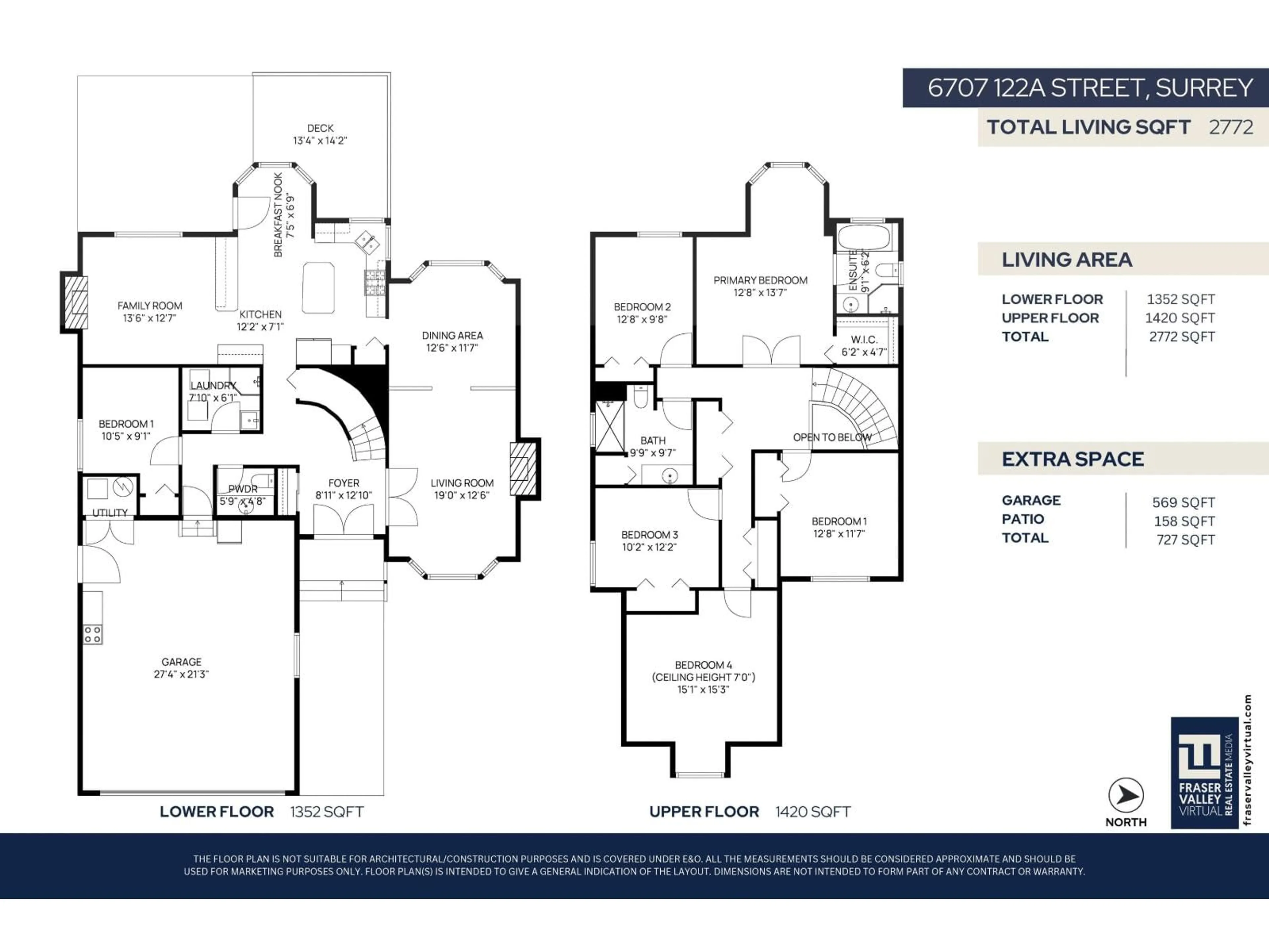 Floor plan for 6707 122A STREET, Surrey British Columbia V3W0W1