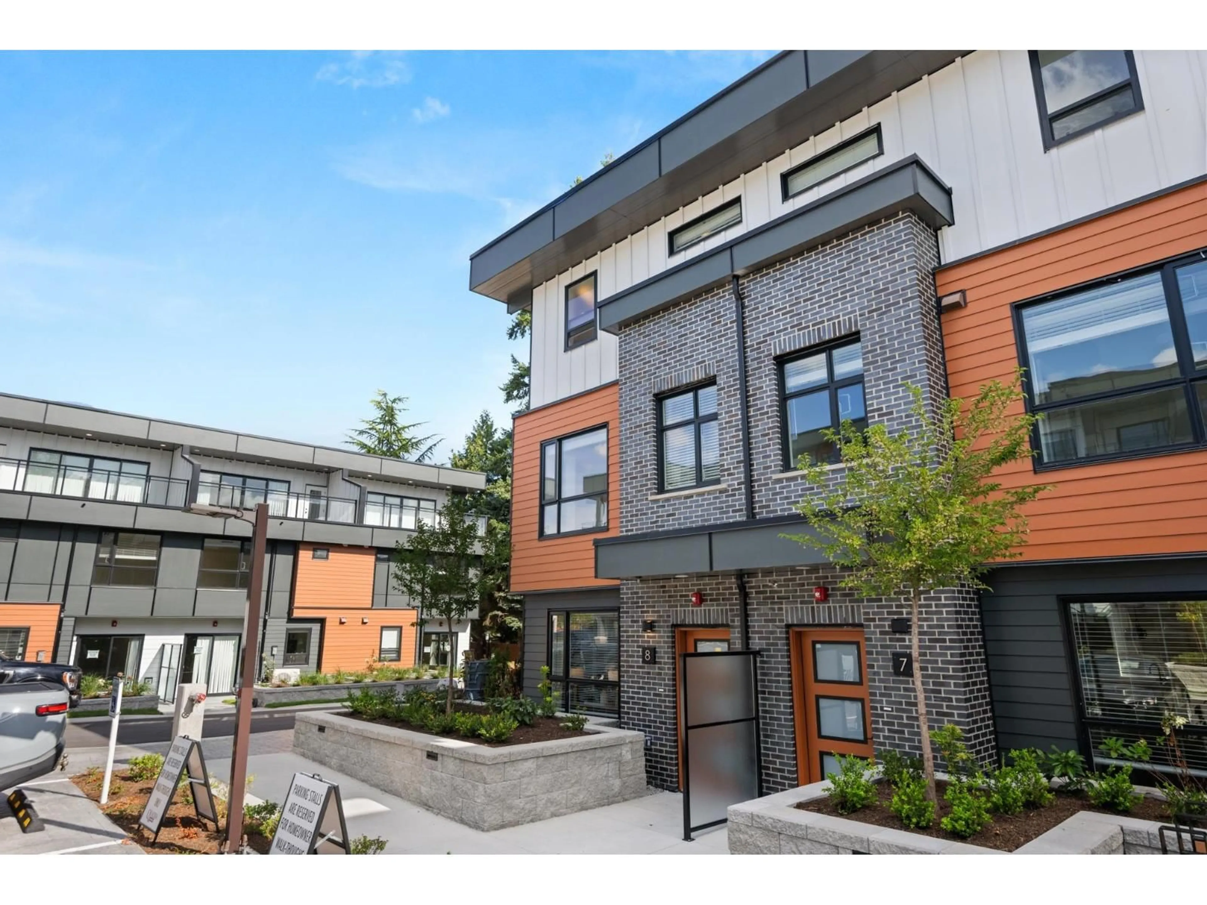 Home with brick exterior material, street for 8 - 20926 83 AVENUE AVENUE, Langley British Columbia V2Y3Y9