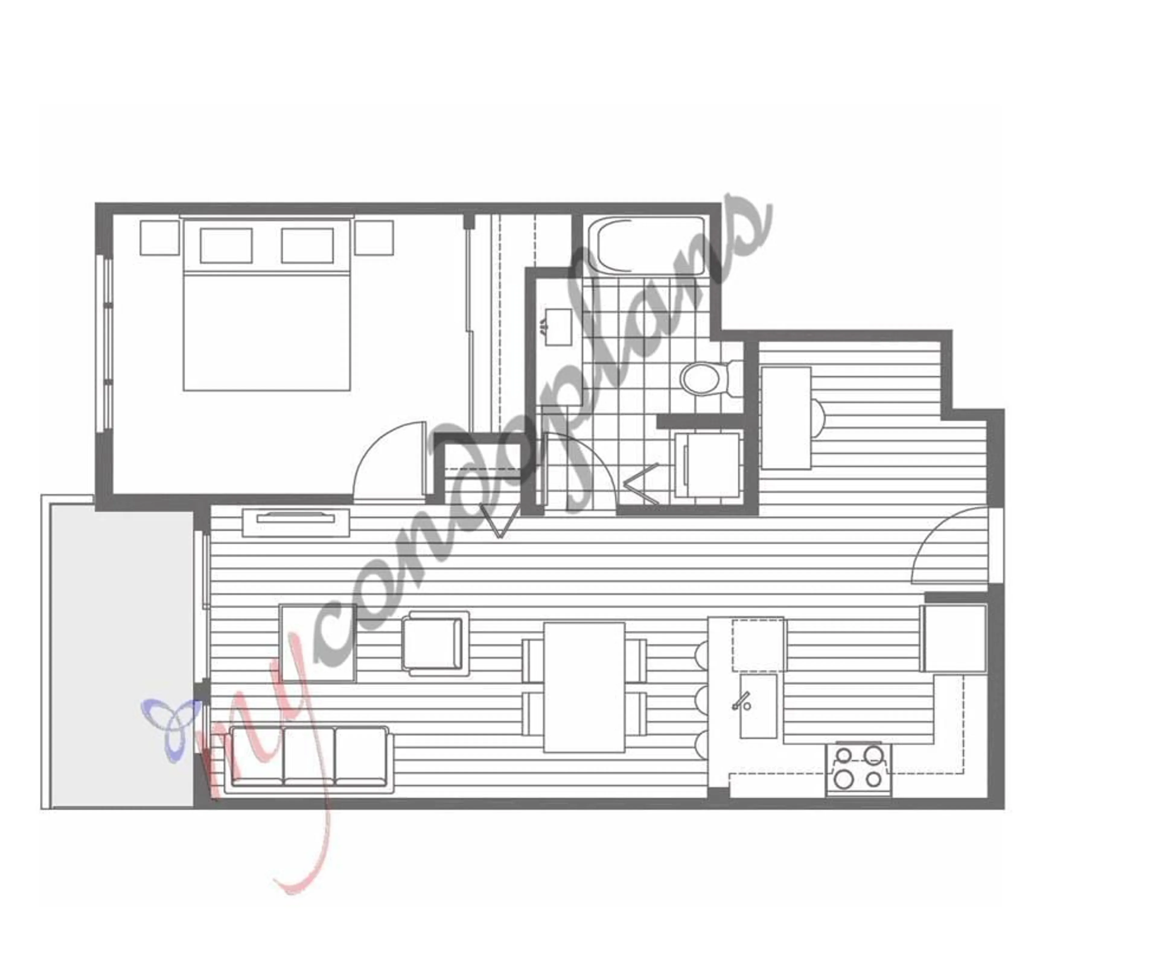 Floor plan for 401 - 13919 FRASER HIGHWAY, Surrey British Columbia V3T4E6