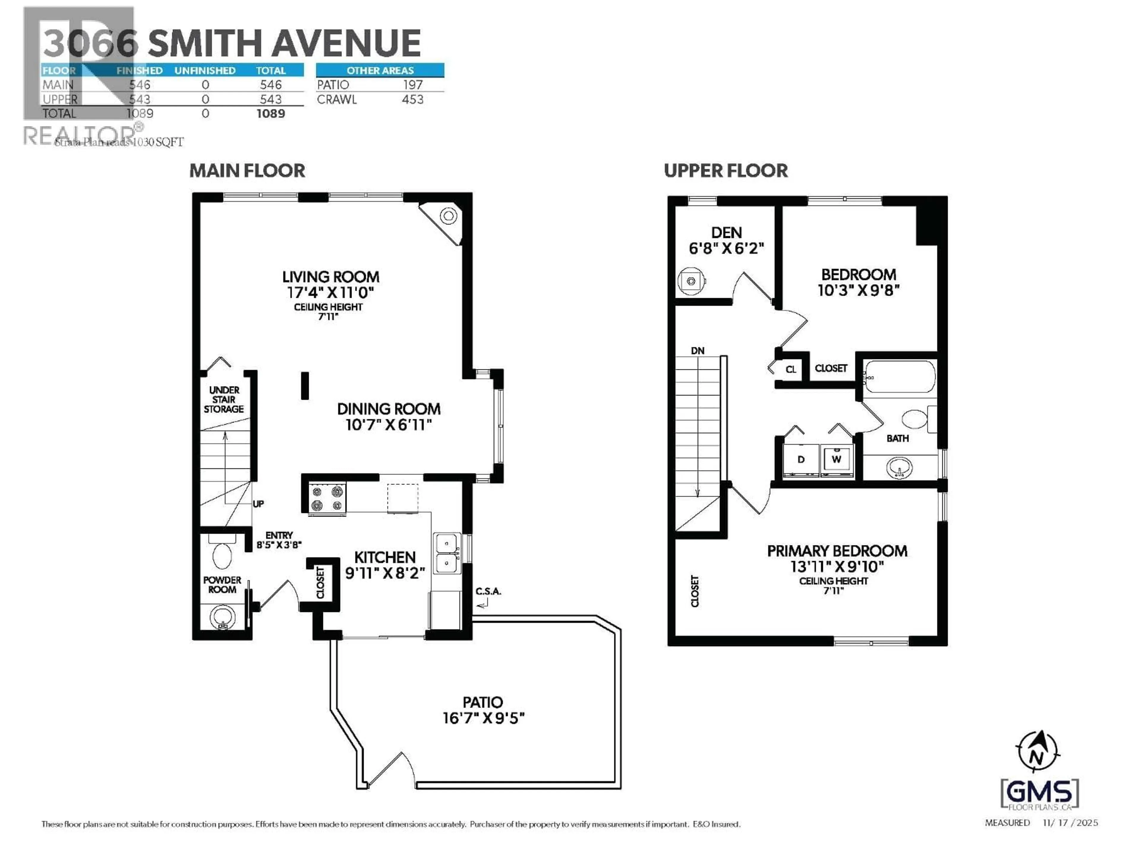 Floor plan for 3066 SMITH AVENUE, Burnaby British Columbia V5G4M6