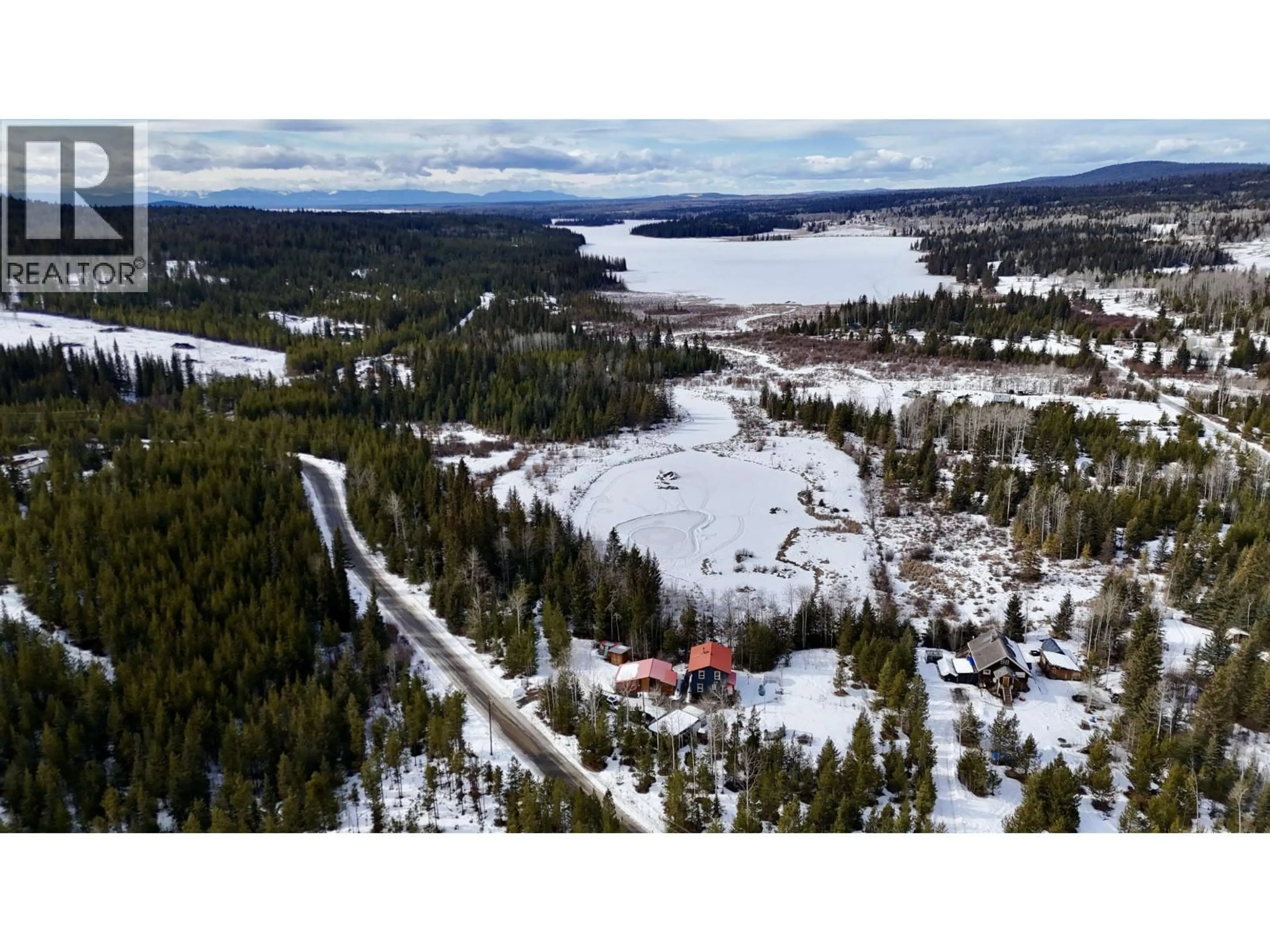 A pic from outside/outdoor area/front of a property/back of a property/a pic from drone, water/lake/river/ocean view for 6664 LITTLE GREEN LAKE ROAD, Green Lake British Columbia V0K2K1