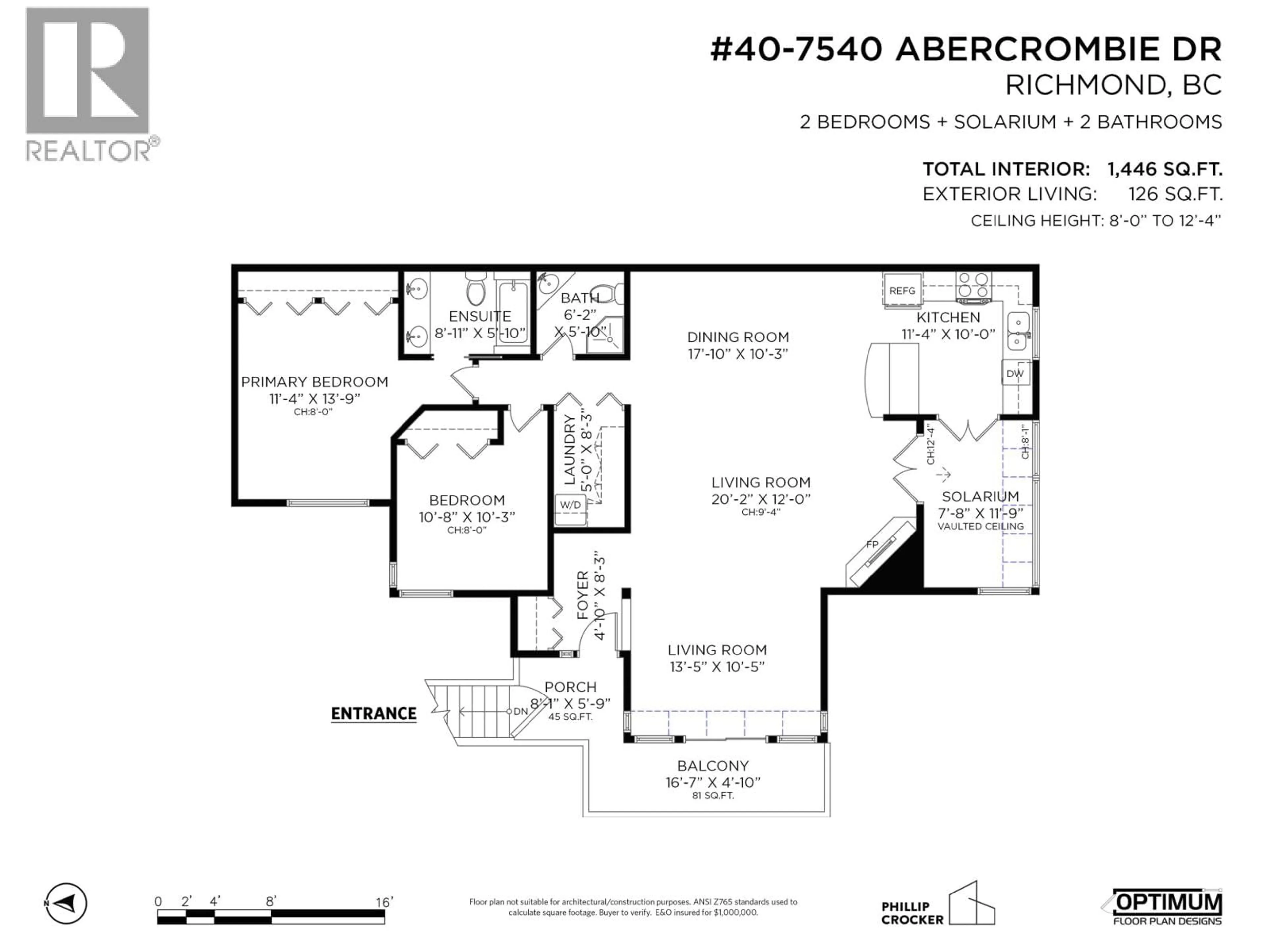 Floor plan for 40 - 7540 ABERCROMBIE DRIVE, Richmond British Columbia V6Y3J8