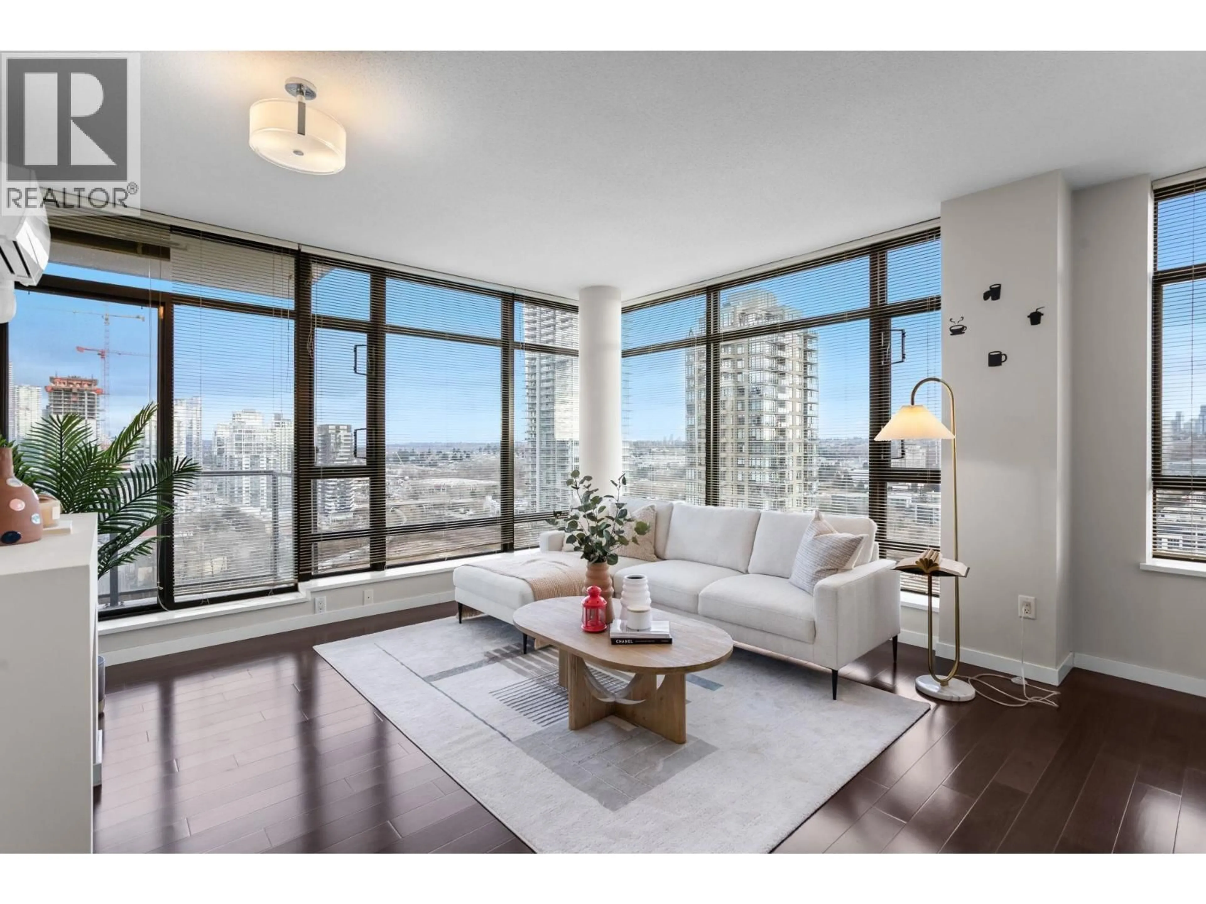 Living room with furniture, wood/laminate floor for 2203 - 4250 DAWSON STREET, Burnaby British Columbia V5C4B1