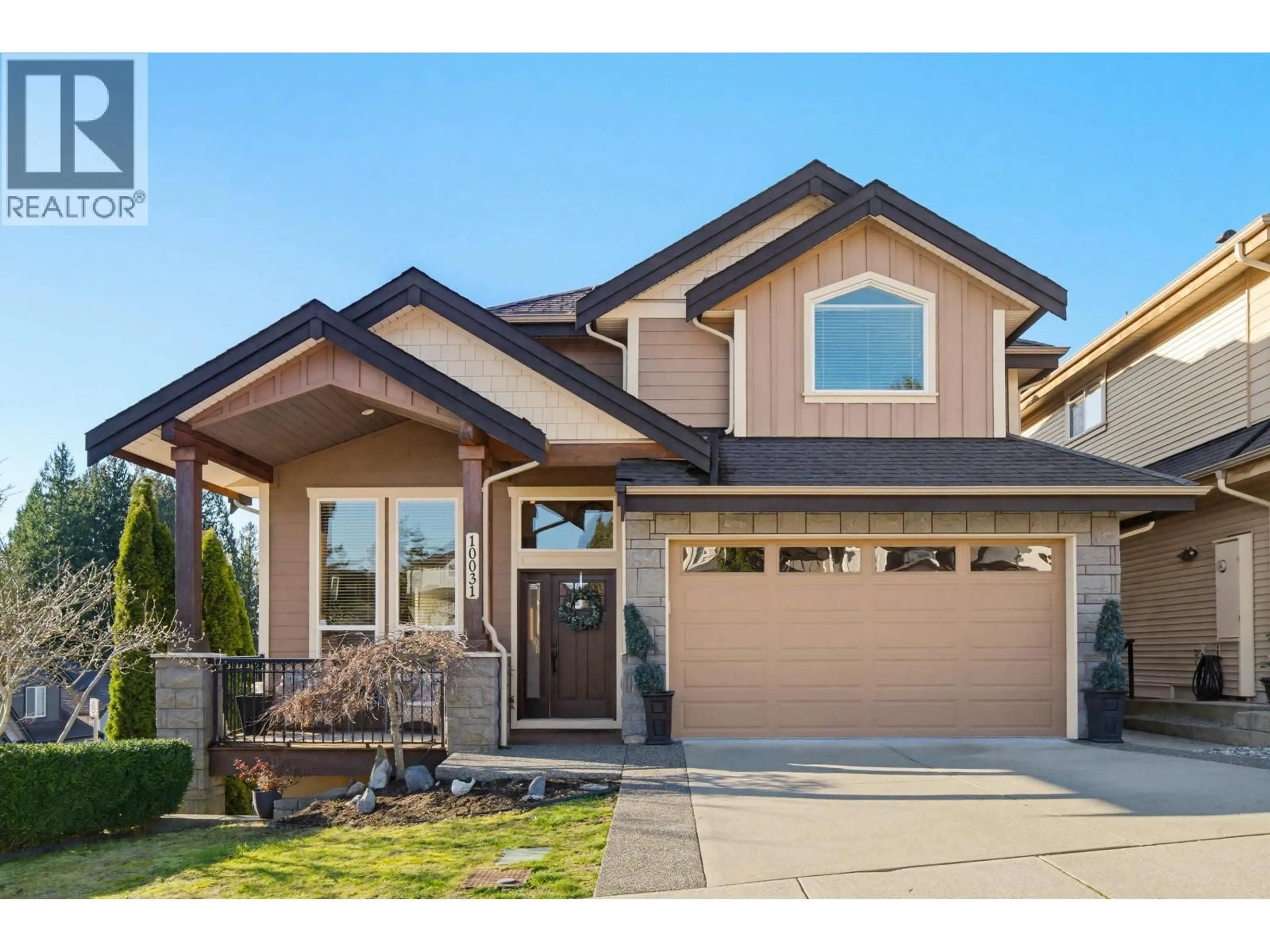 Home with vinyl exterior material, street for 10031 247B STREET, Maple Ridge British Columbia V2W0H1