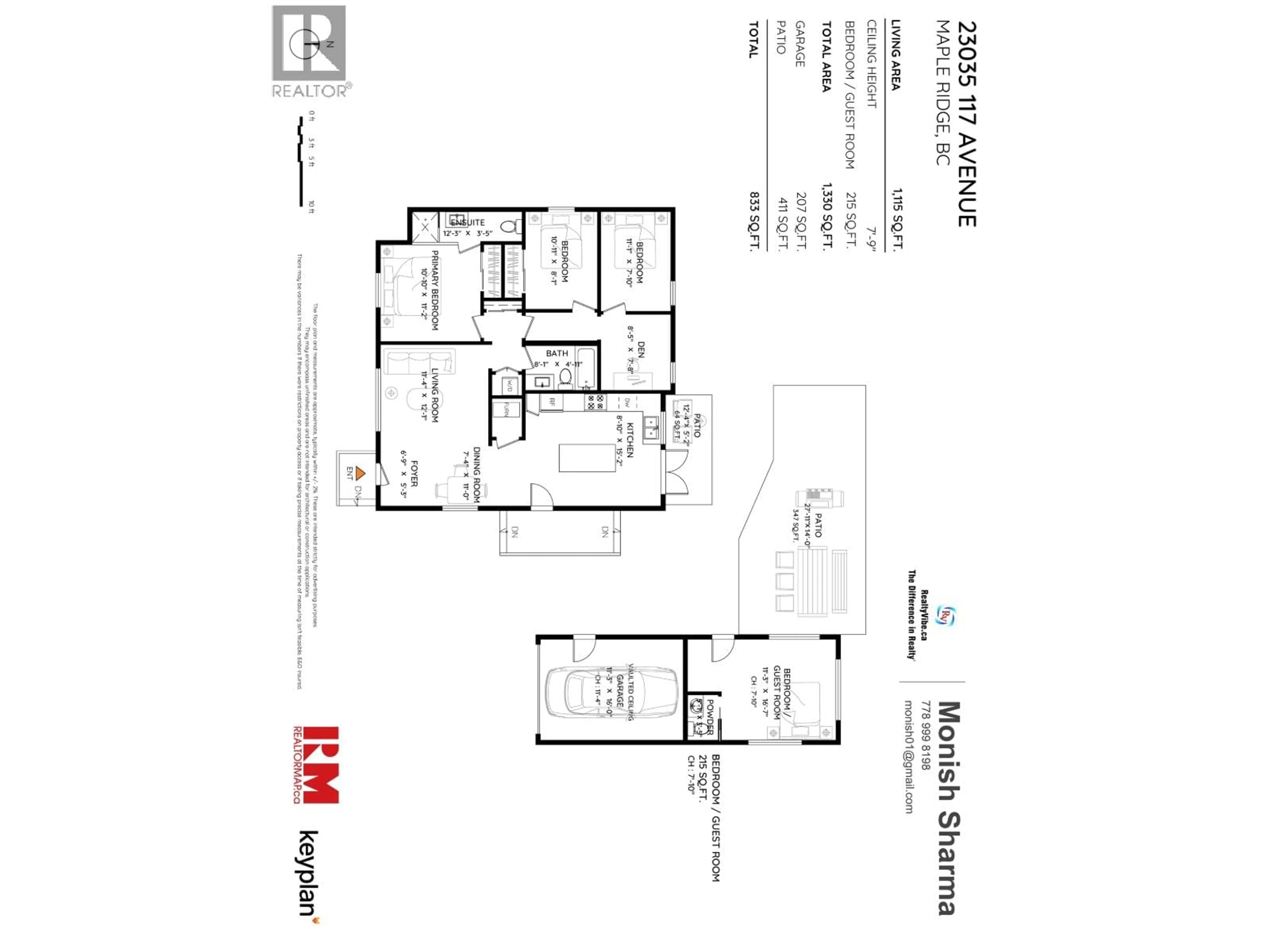 Floor plan for 23035 117 AVENUE, Maple Ridge British Columbia V2X2K3