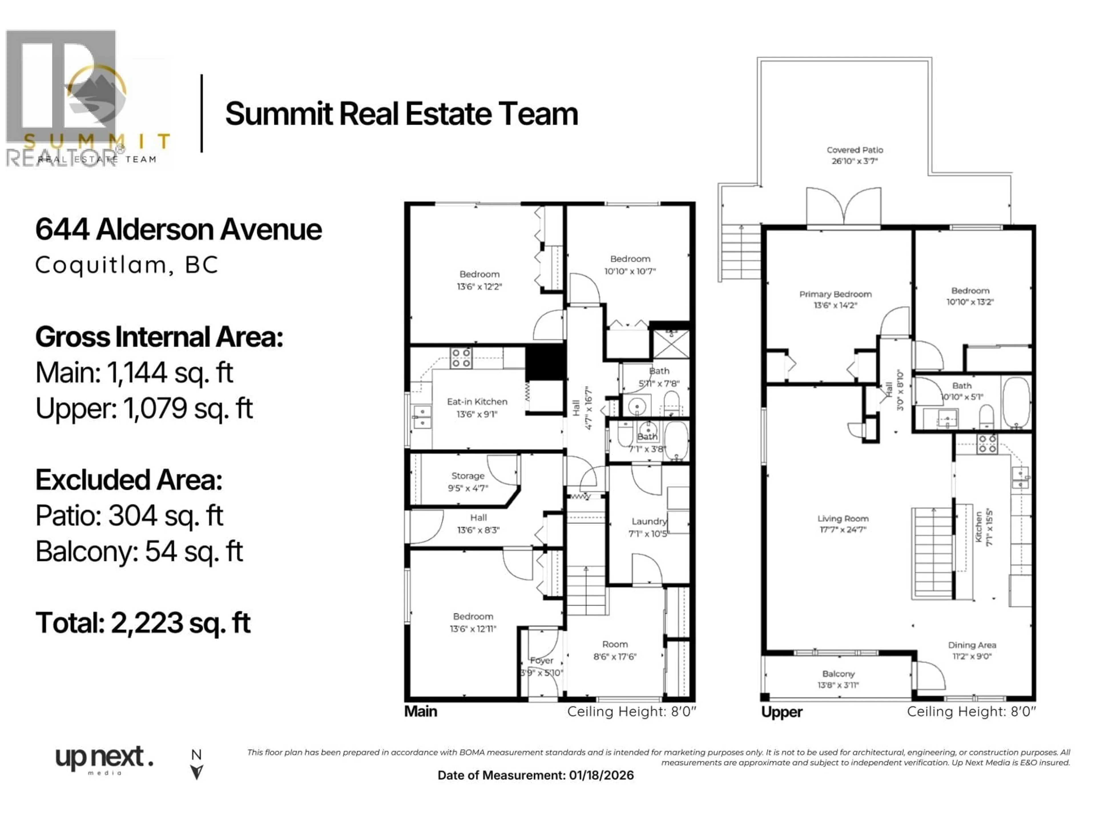 Floor plan for 644 ALDERSON AVENUE, Coquitlam British Columbia V3K1T5
